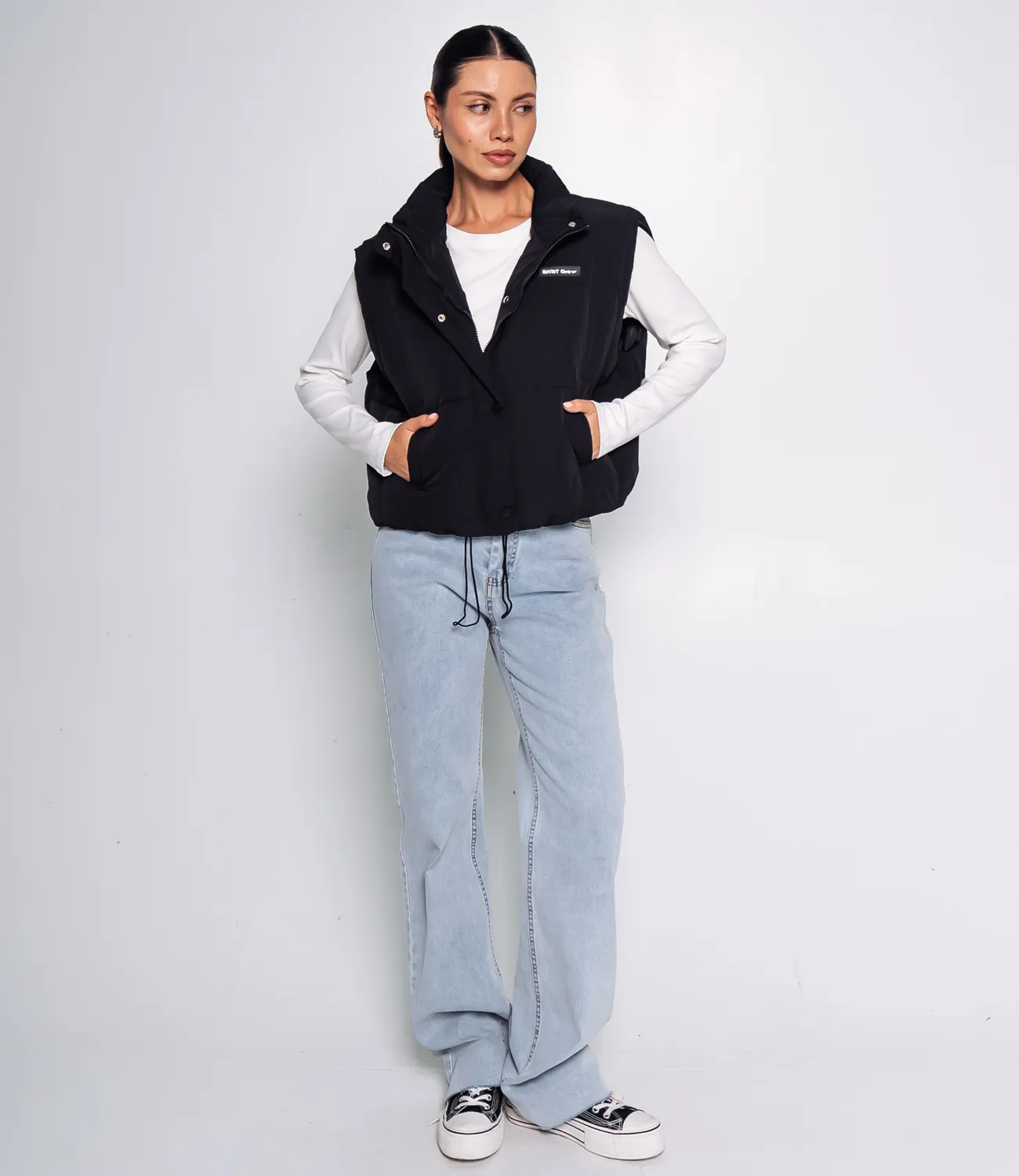 Жилет #КТ2323, чёрный - фото 4