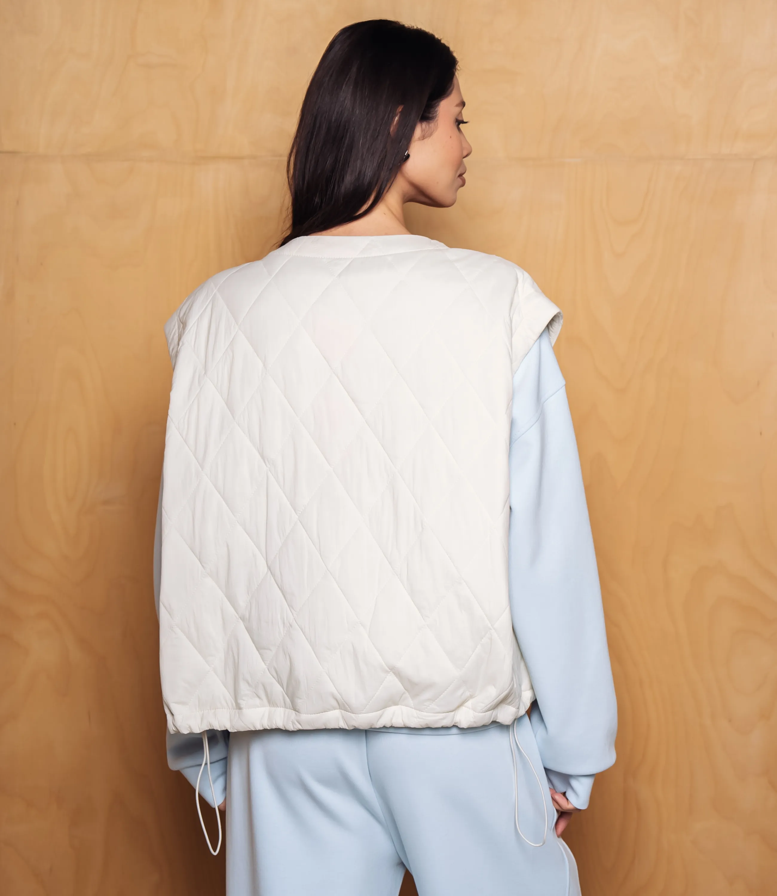 Жилет #КТ750, светло-бежевый - фото 3