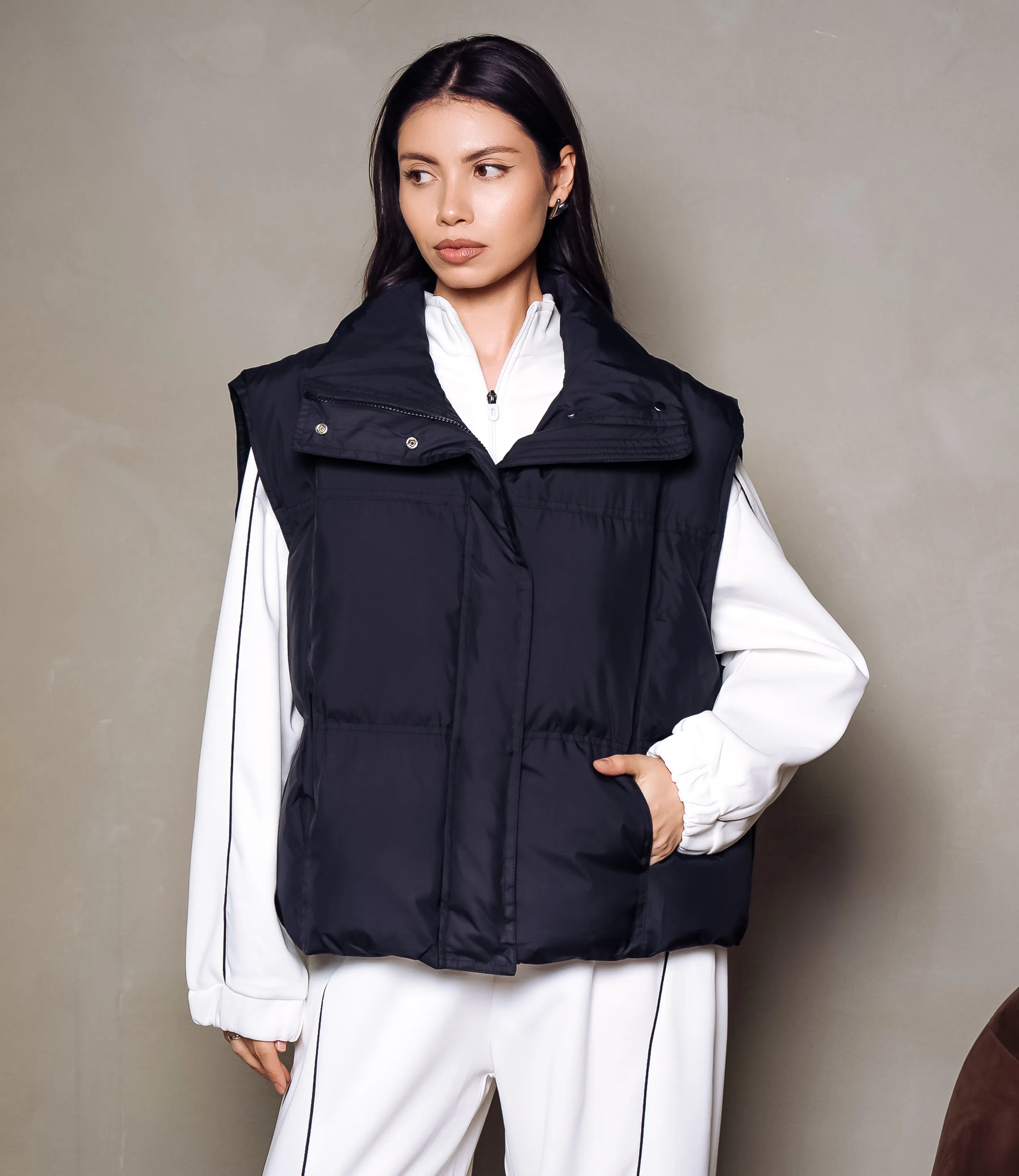 Жилет #КТ1951 (1), чёрный - фото 1