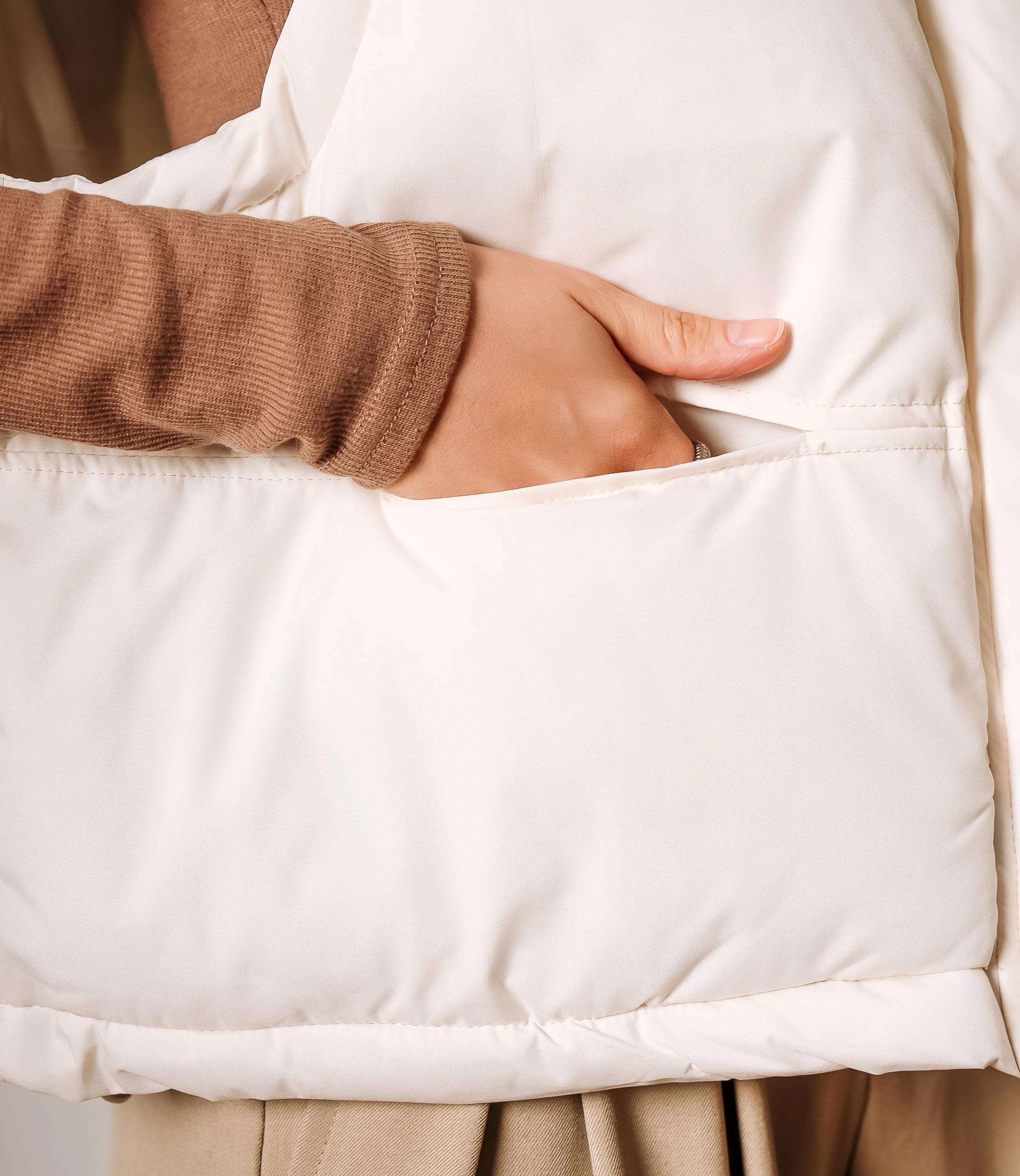 Жилет #КТ8813 (8), молочный - фото 5