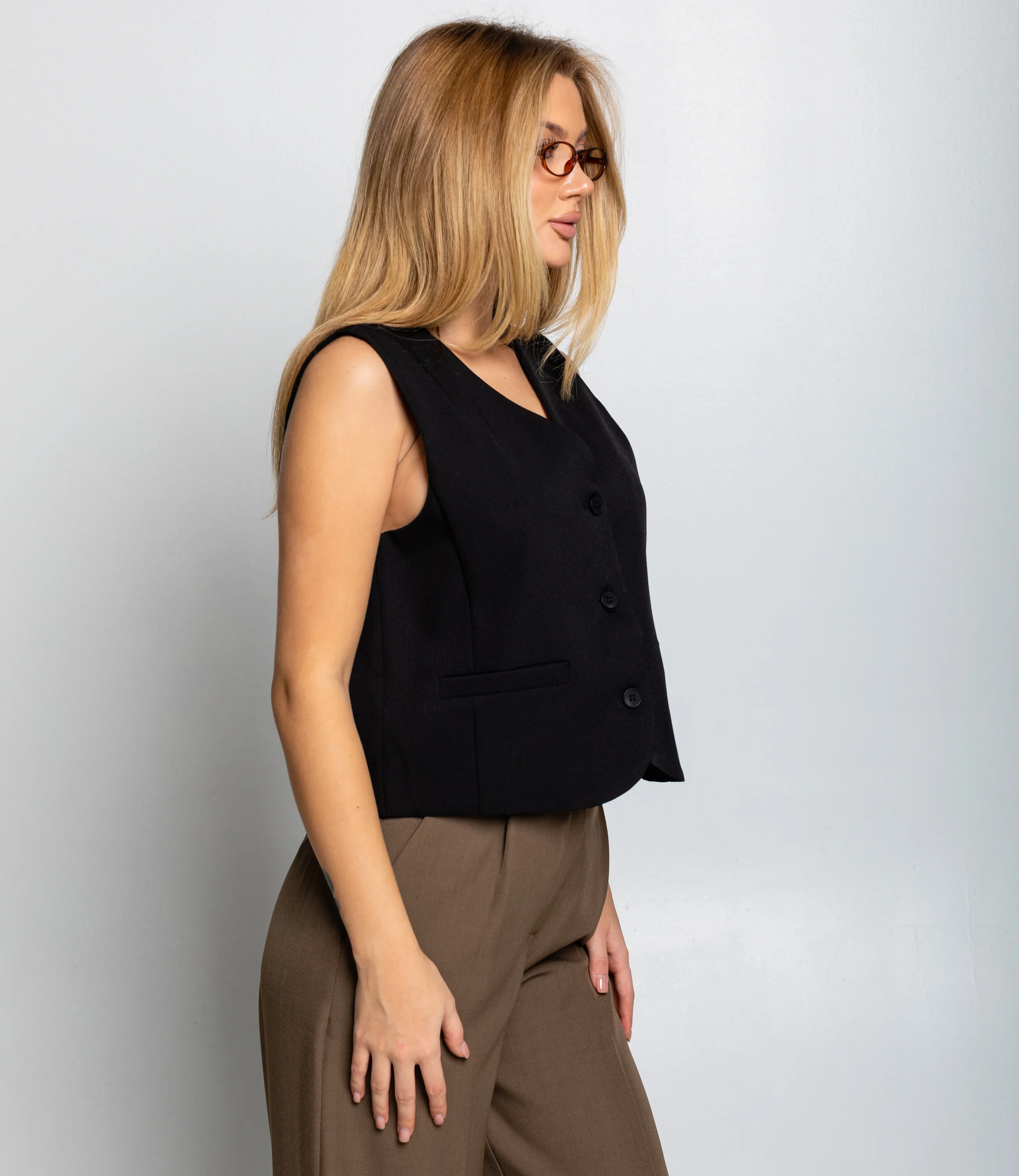 Жилет #КТ6001 (6), чёрный - фото 2