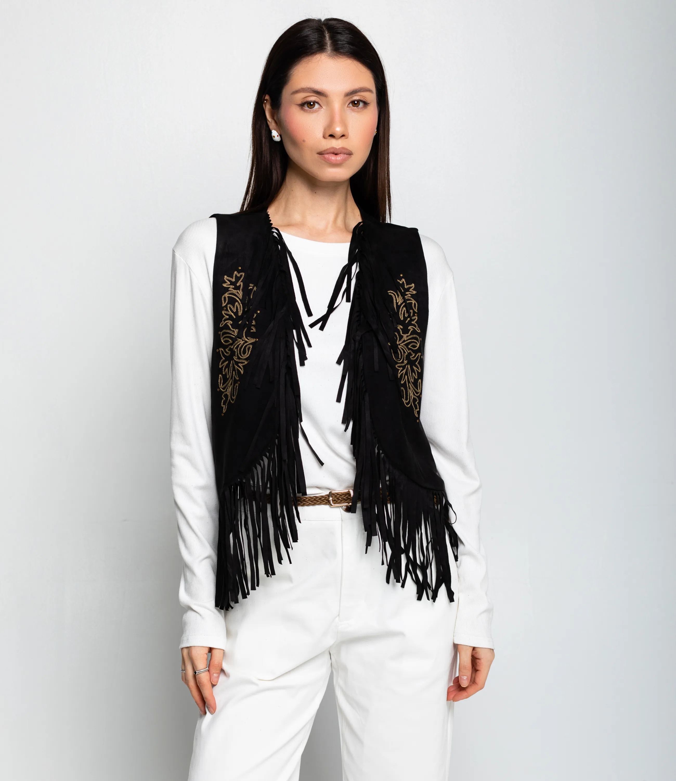 Жилет #КТ9833, чёрный - фото 1