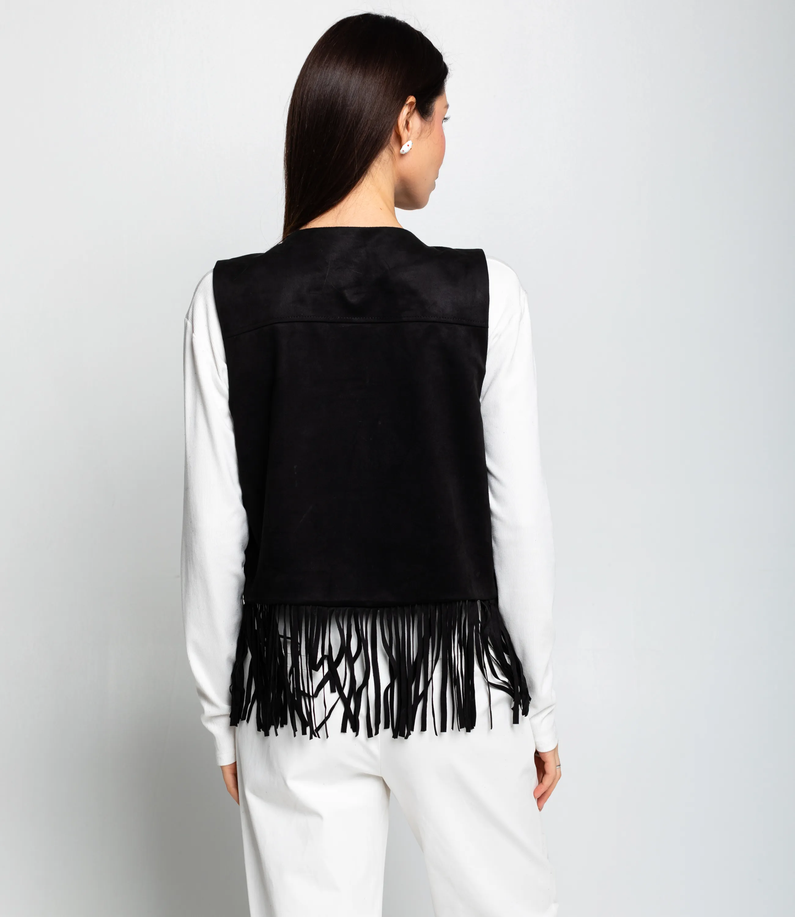 Жилет #КТ9833, чёрный - фото 3