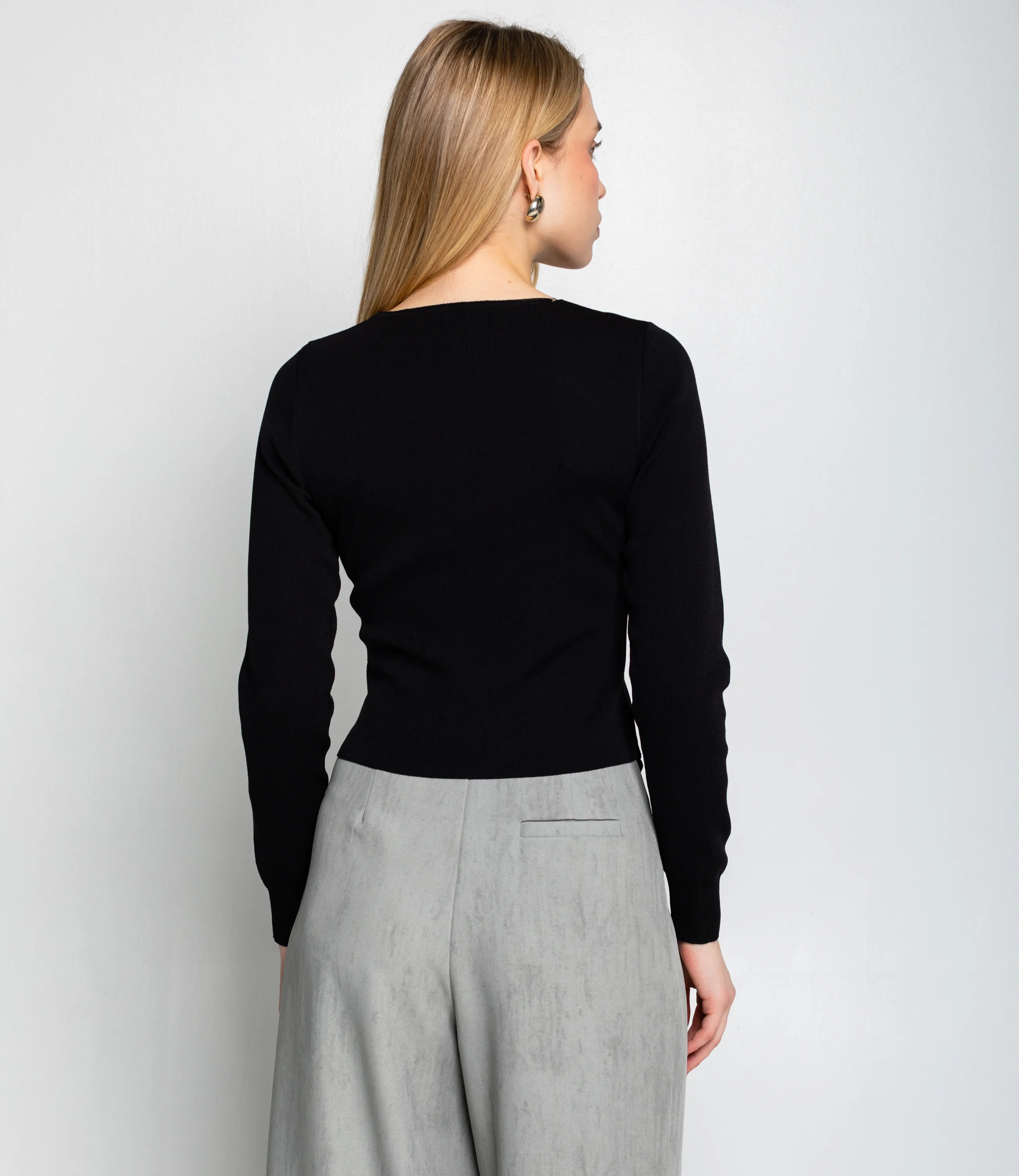 Кардиган #КТ308 (4), чёрный - фото 3