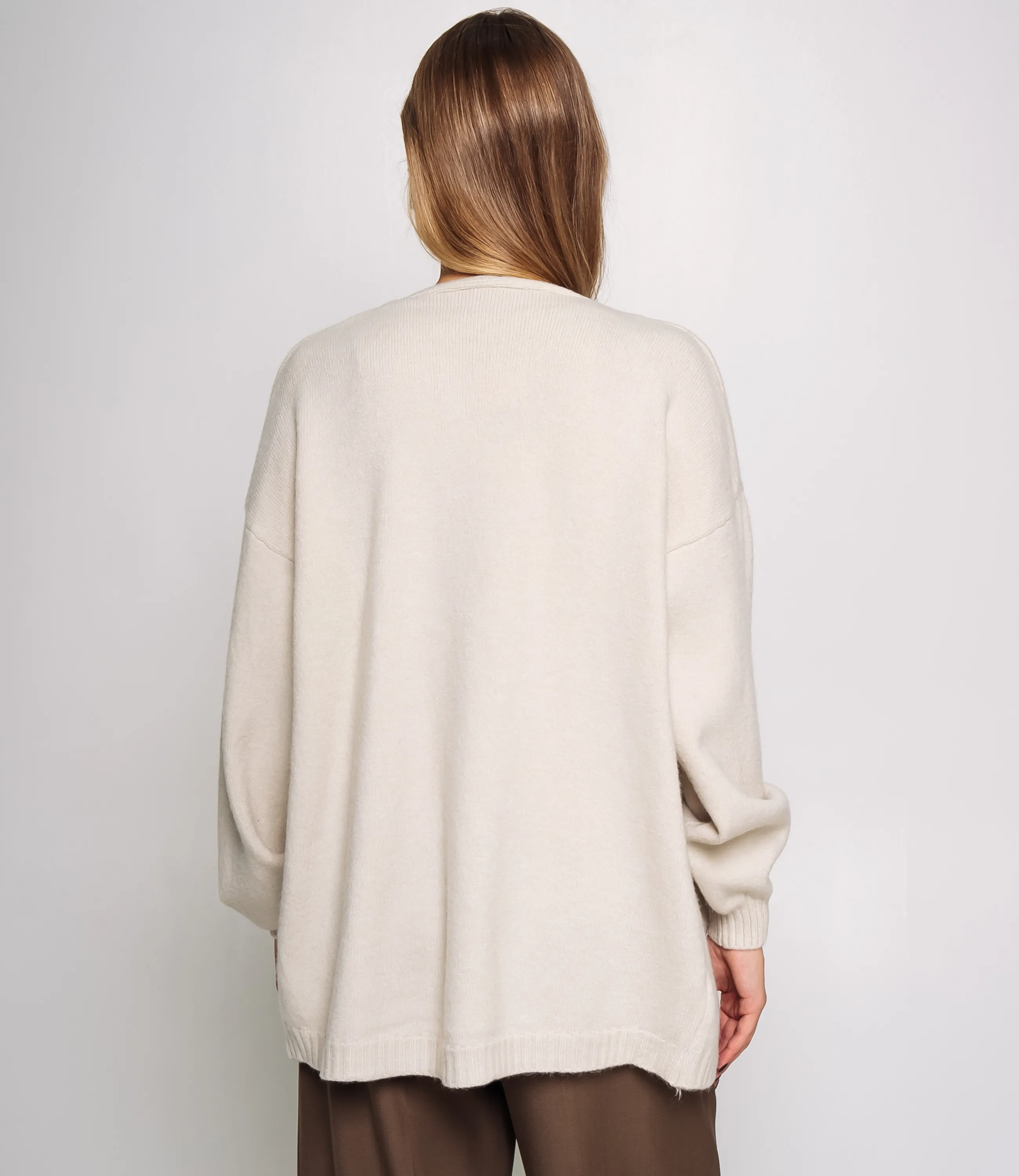 Кардиган+топ #КТ0725, бежево-серый - фото 3