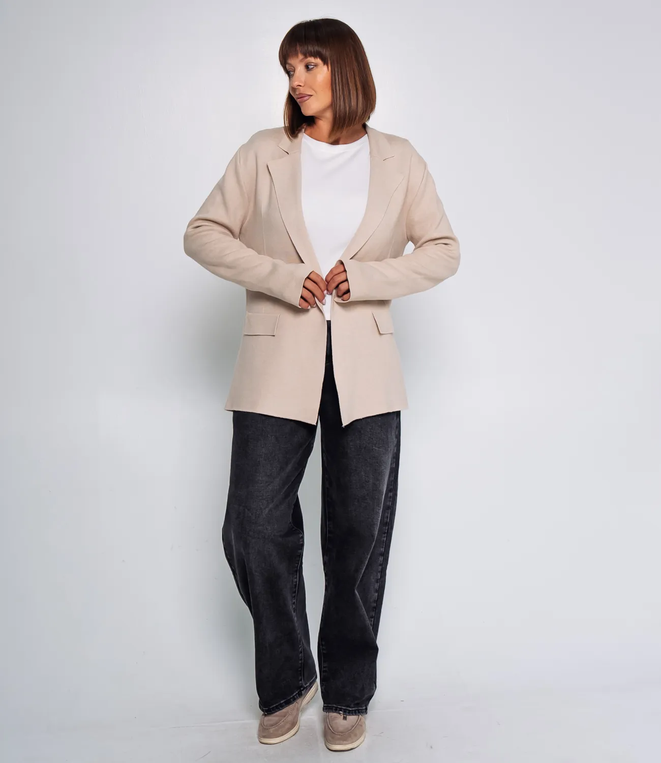 Кардиган #КТ075 (1), бежевый - фото 4