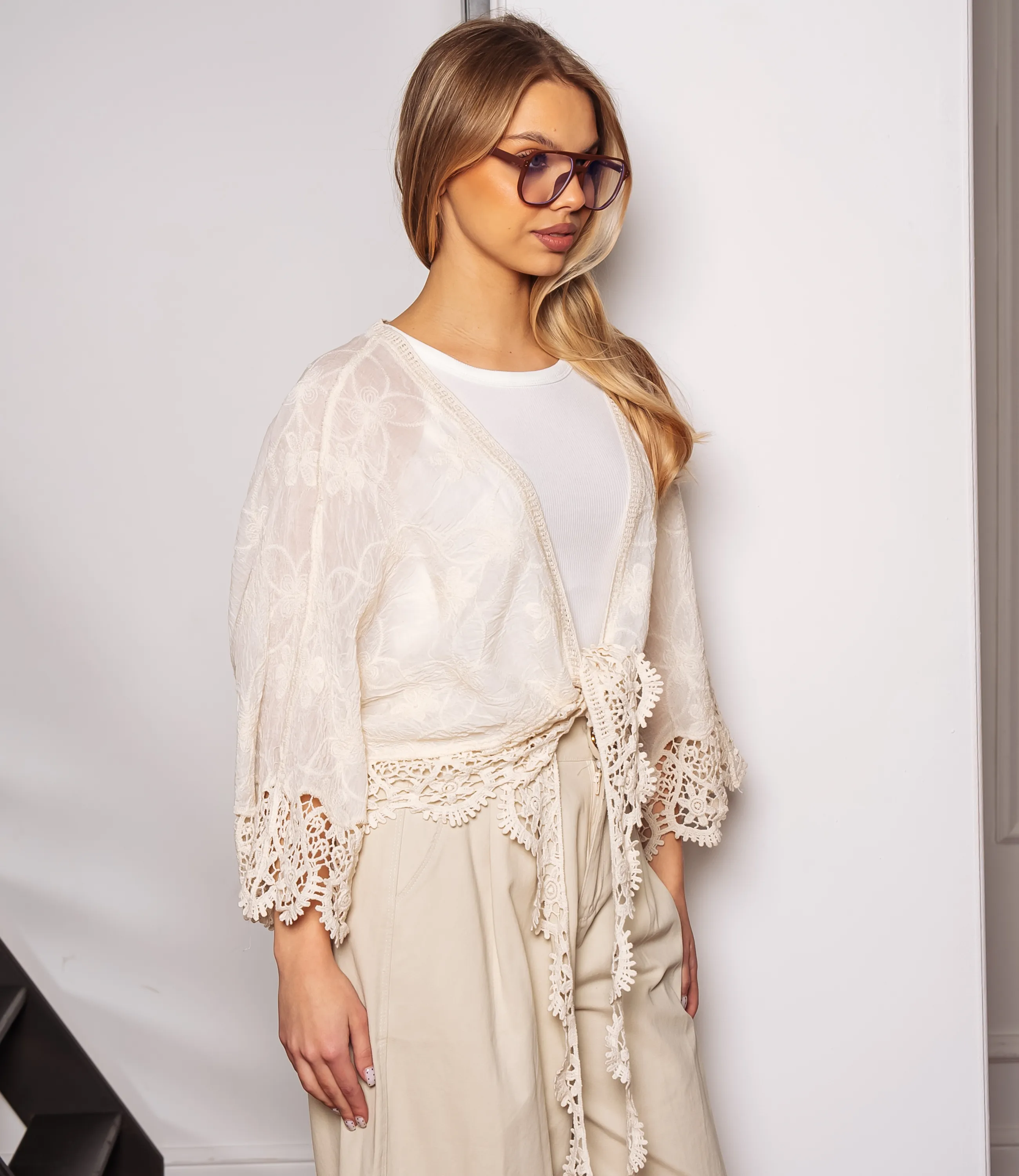 Кардиган #КТ38 (3), светло-бежевый - фото 2