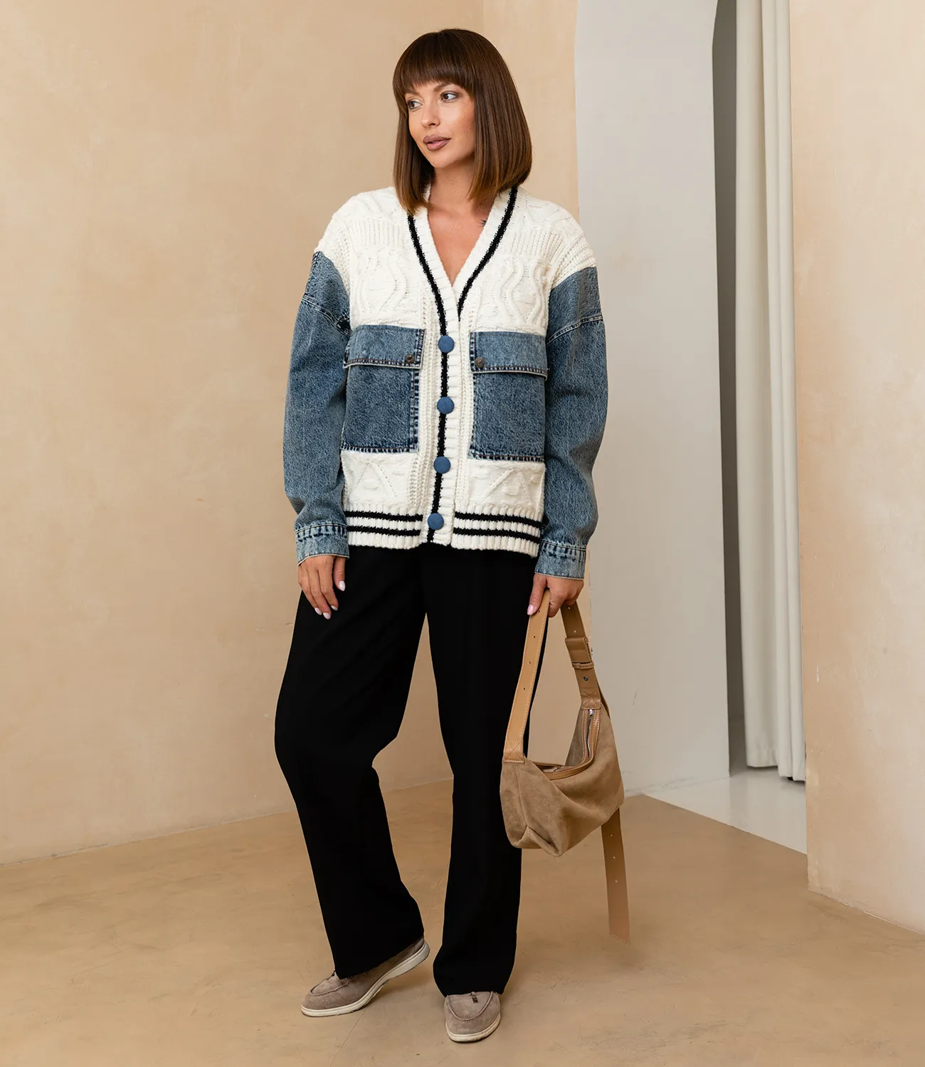 Кардиган #КТ8808 (4), молочный - фото 4