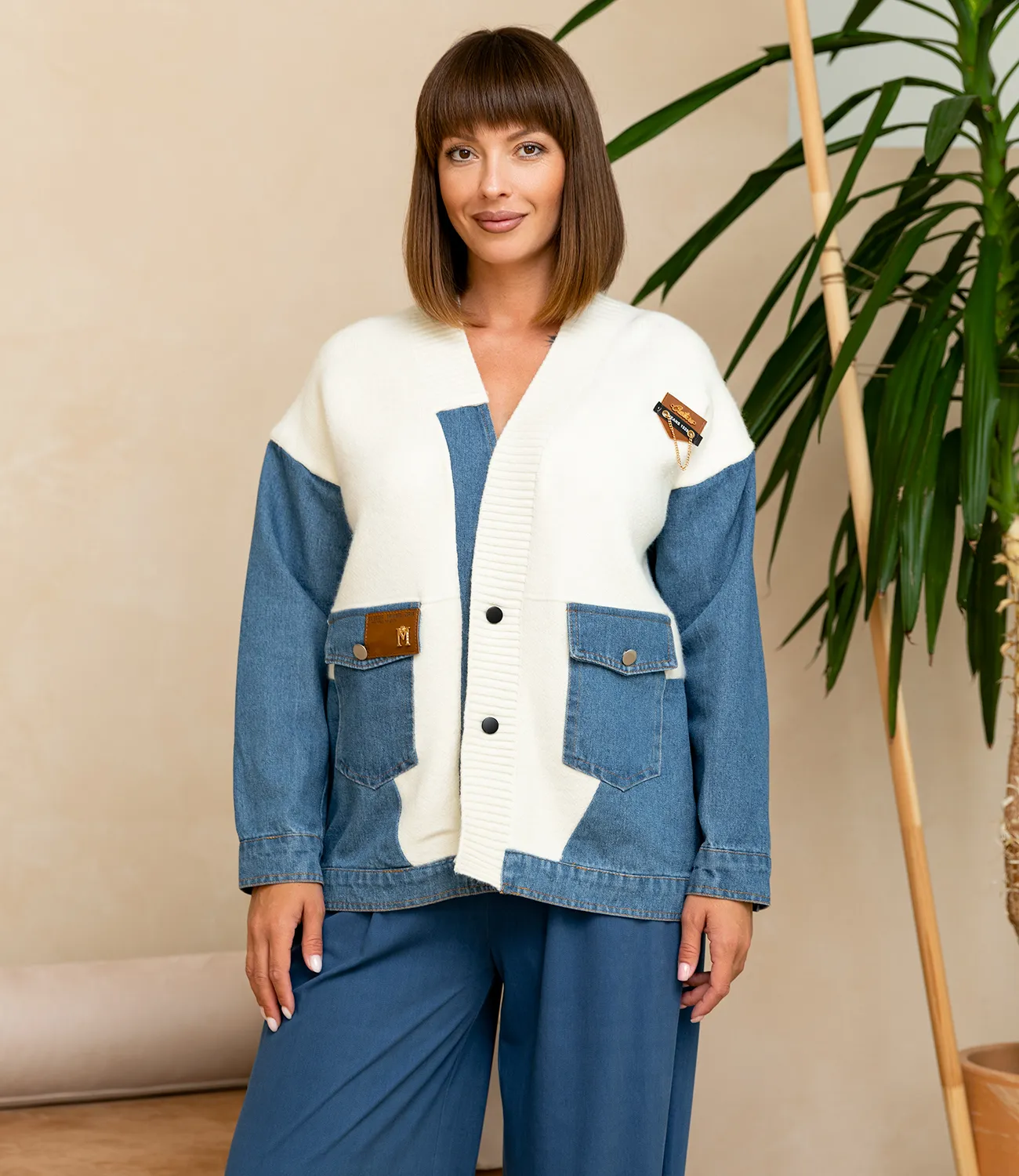 Кардиган #КТ8805 (7), молочный - фото 1