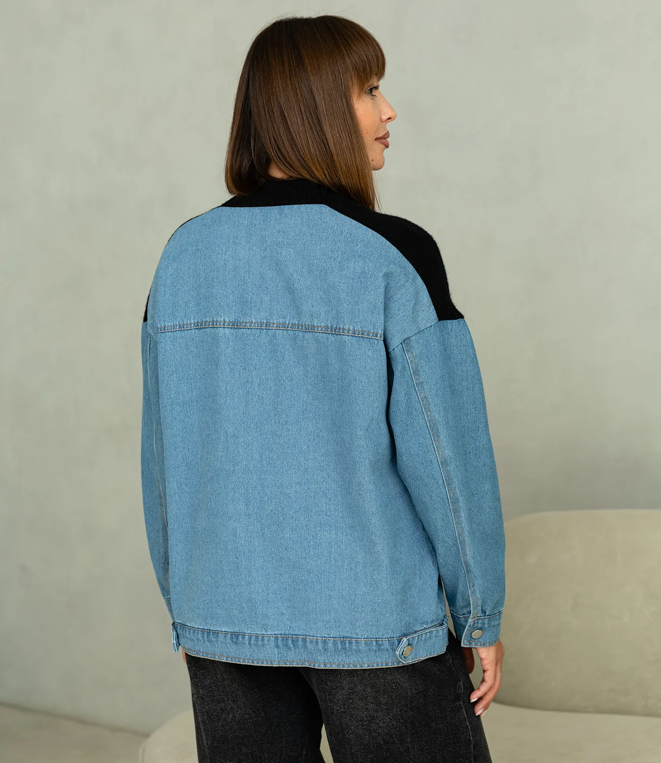 Кардиган #КТ8805 (7), чёрный - фото 3