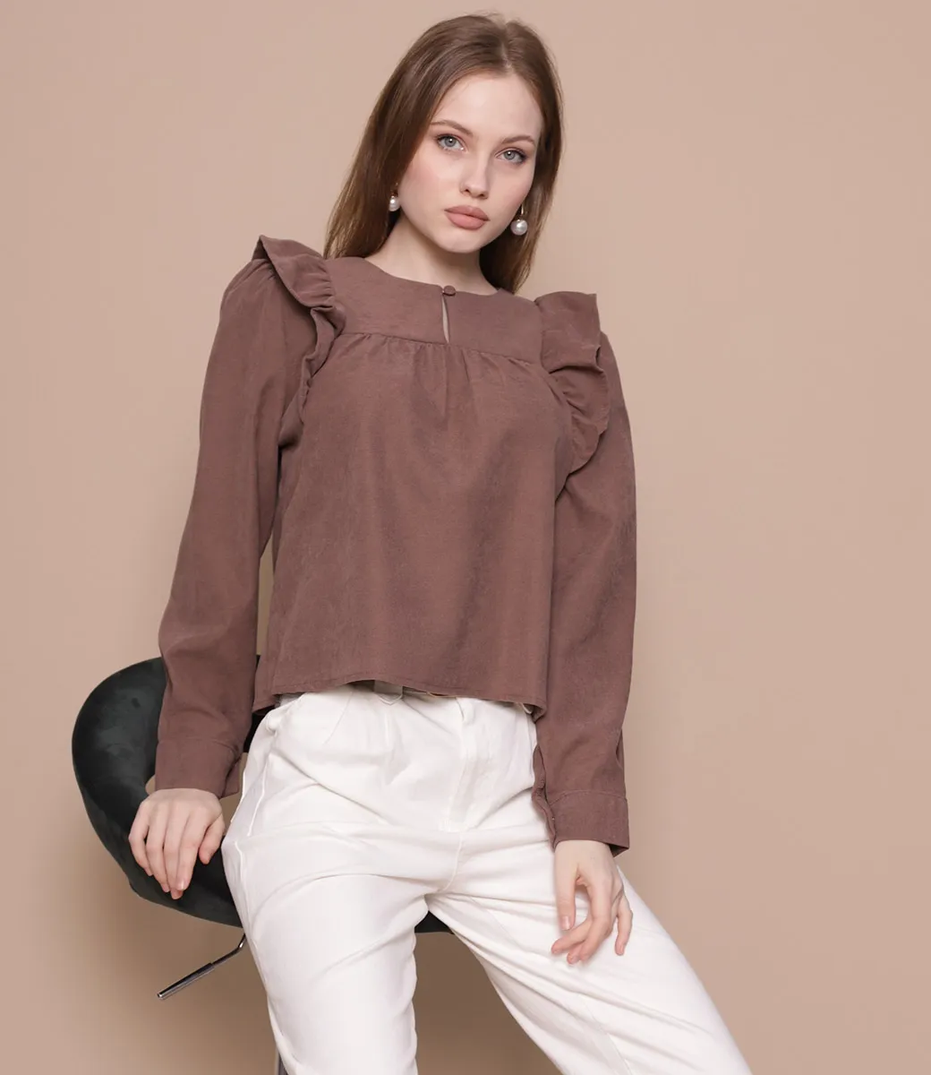 Блузка #901 (2), коричневый