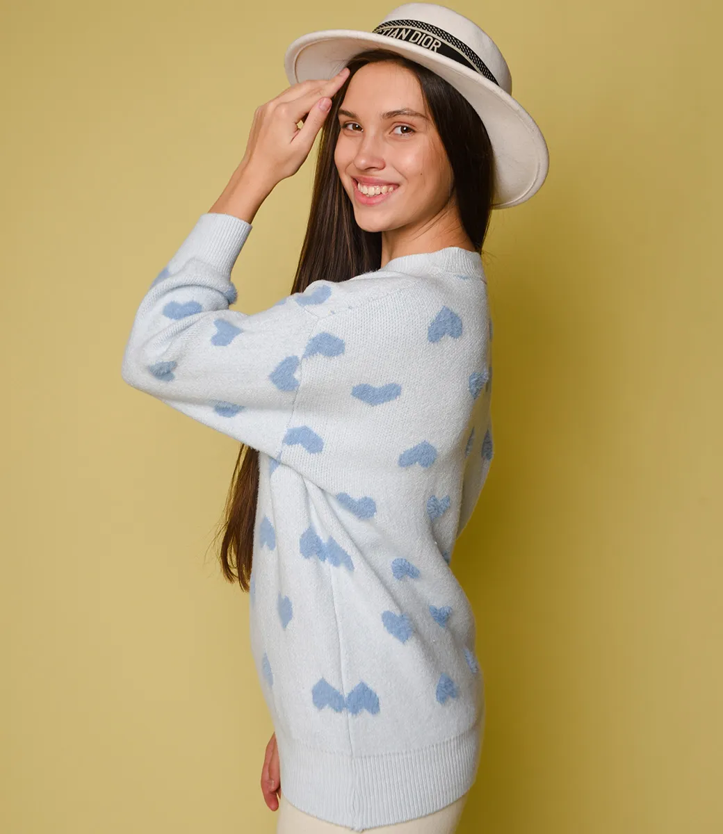 Свитер #КТ125 (2), голубой - фото 2