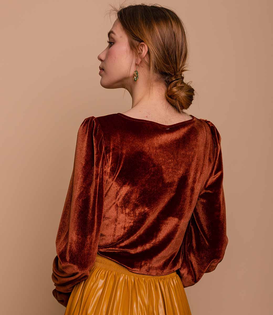 Блузка #920 (2), коричневый - фото 4