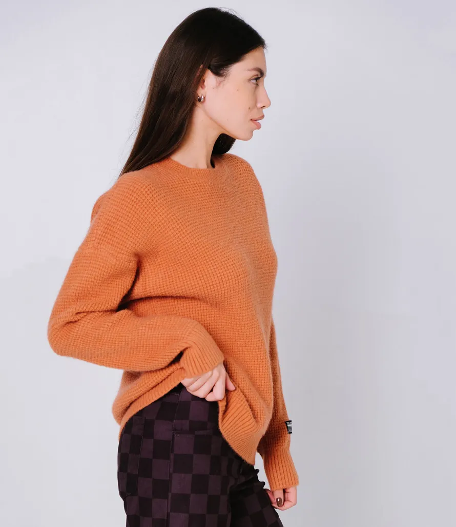Свитер #КТ24658, терракотовый - фото 3