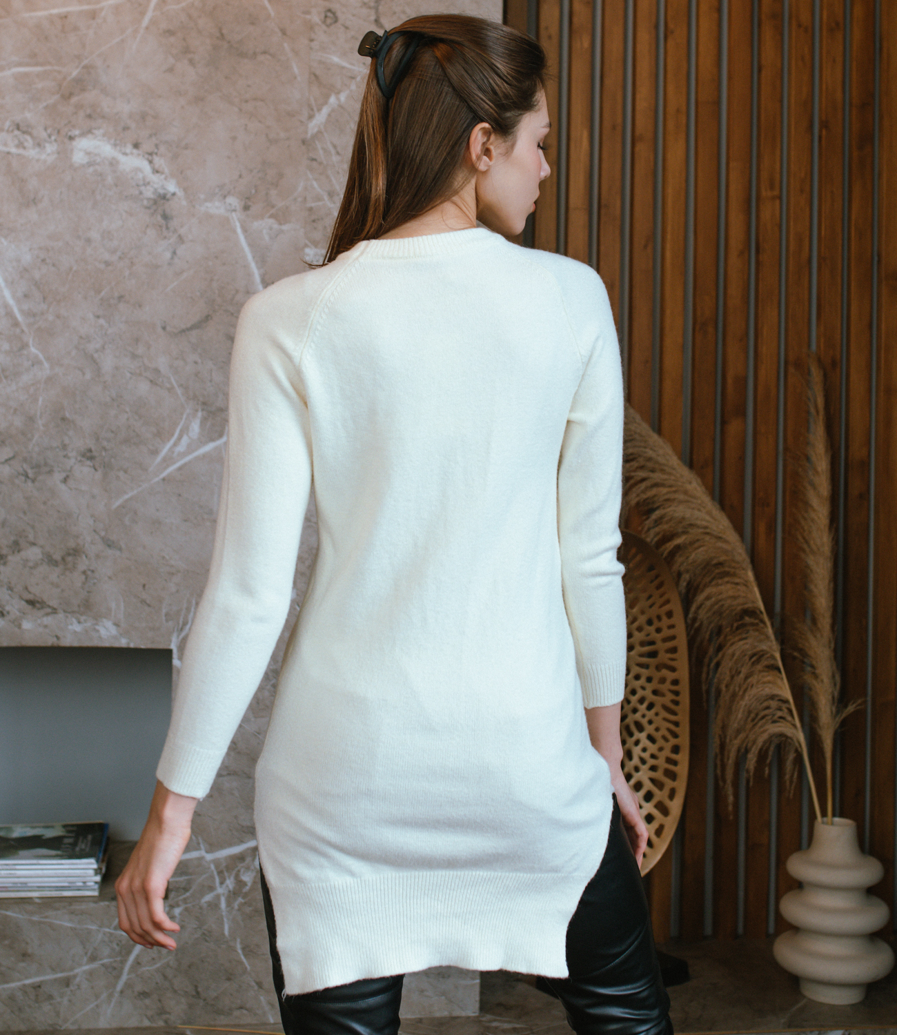 Платье #6027, белый - фото 4