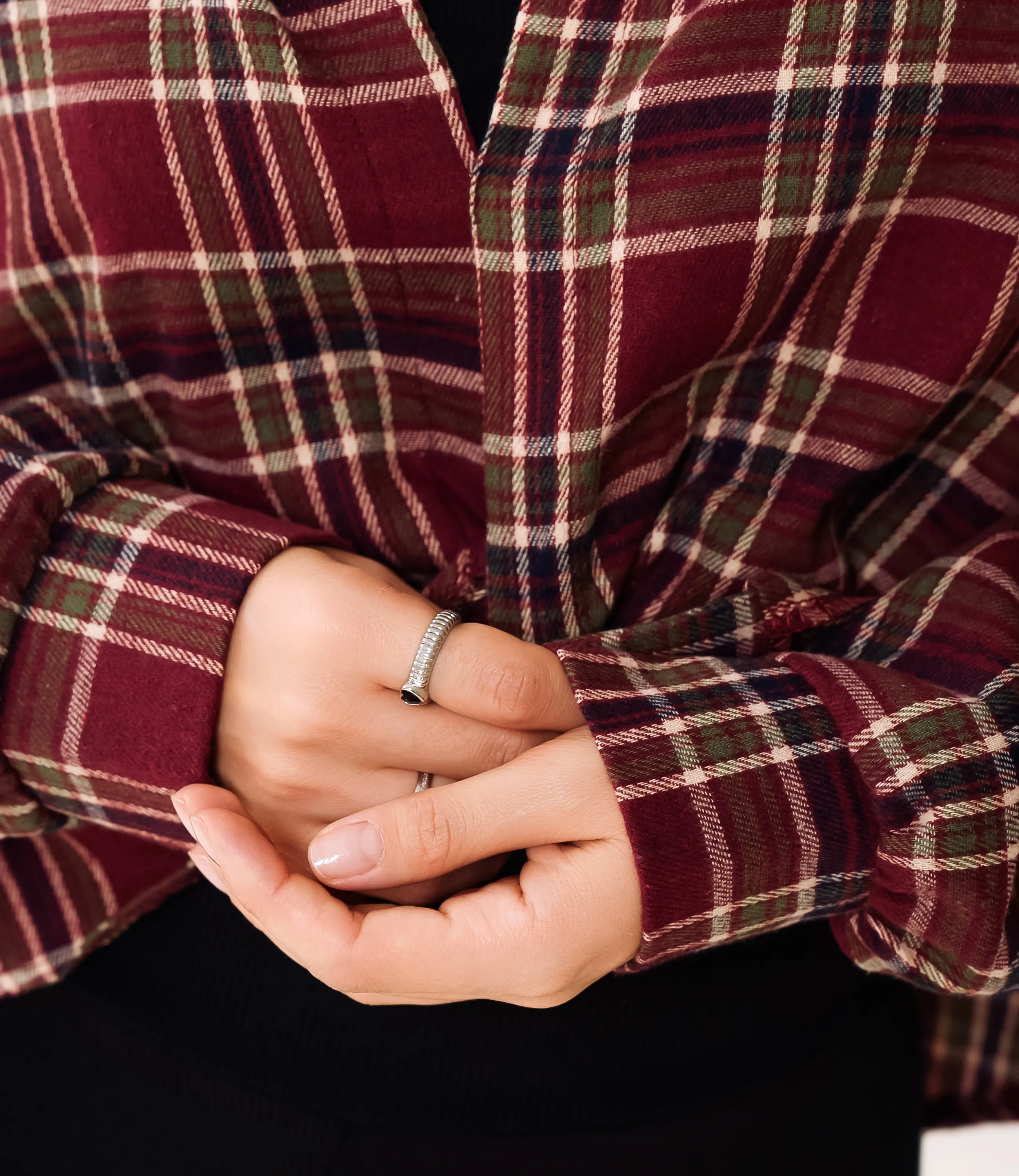 Комплект рубашка+топ #КТ2541, бордовый - фото 5