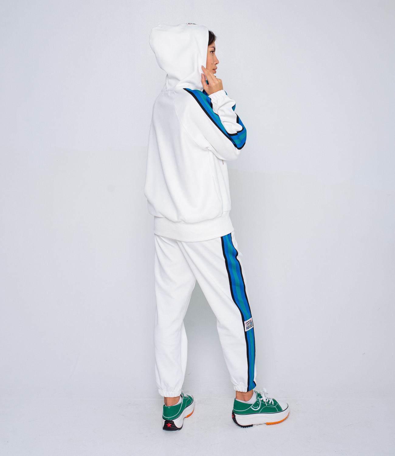 Спортивный костюм #КТ9901, белый - фото 4