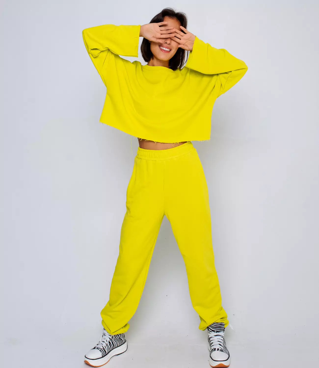 Спортивный костюм #БШ1569, жёлтый - фото 3