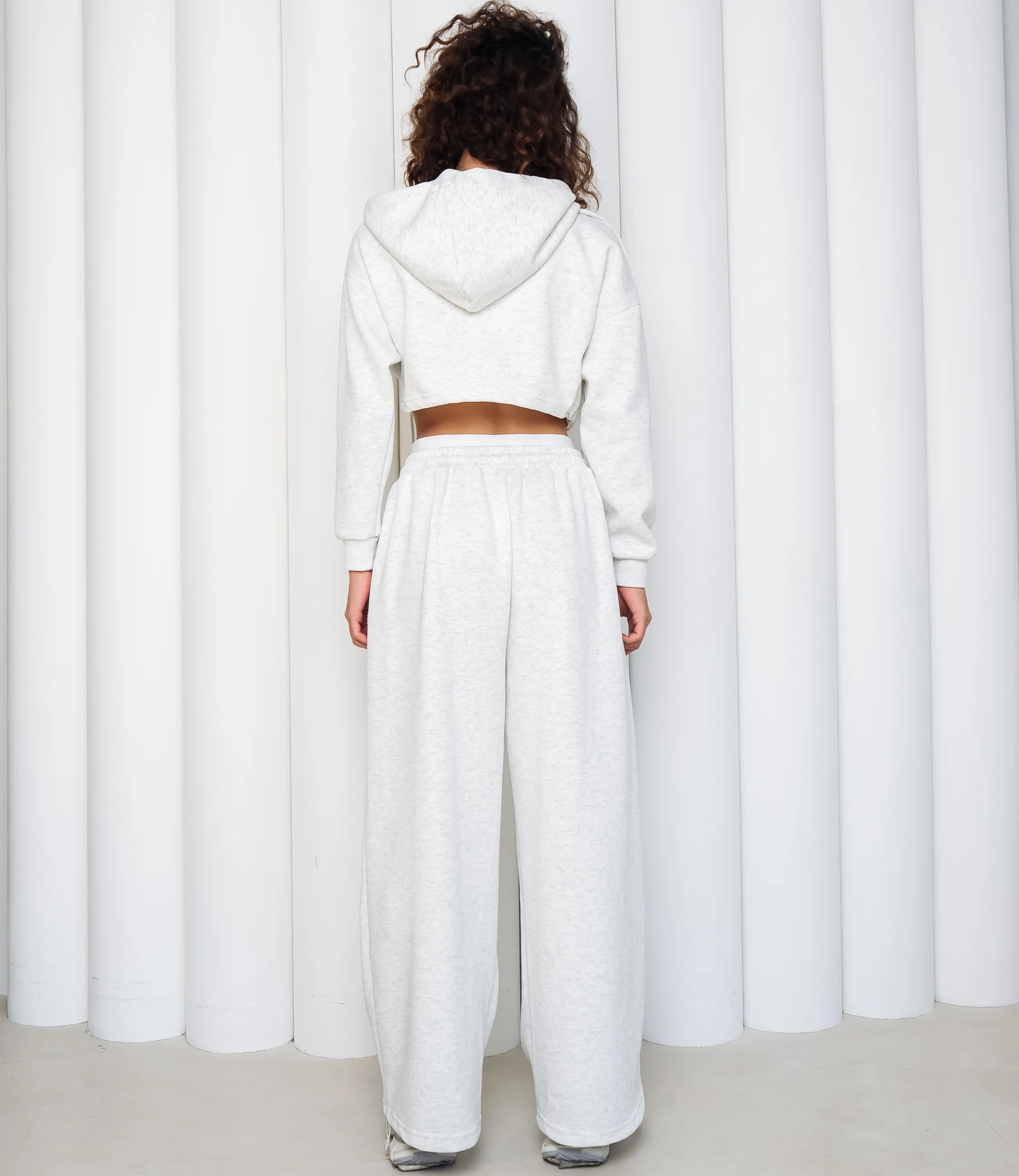 Спортивный костюм #КТ6001 (7), светло-серый меланж - фото 3