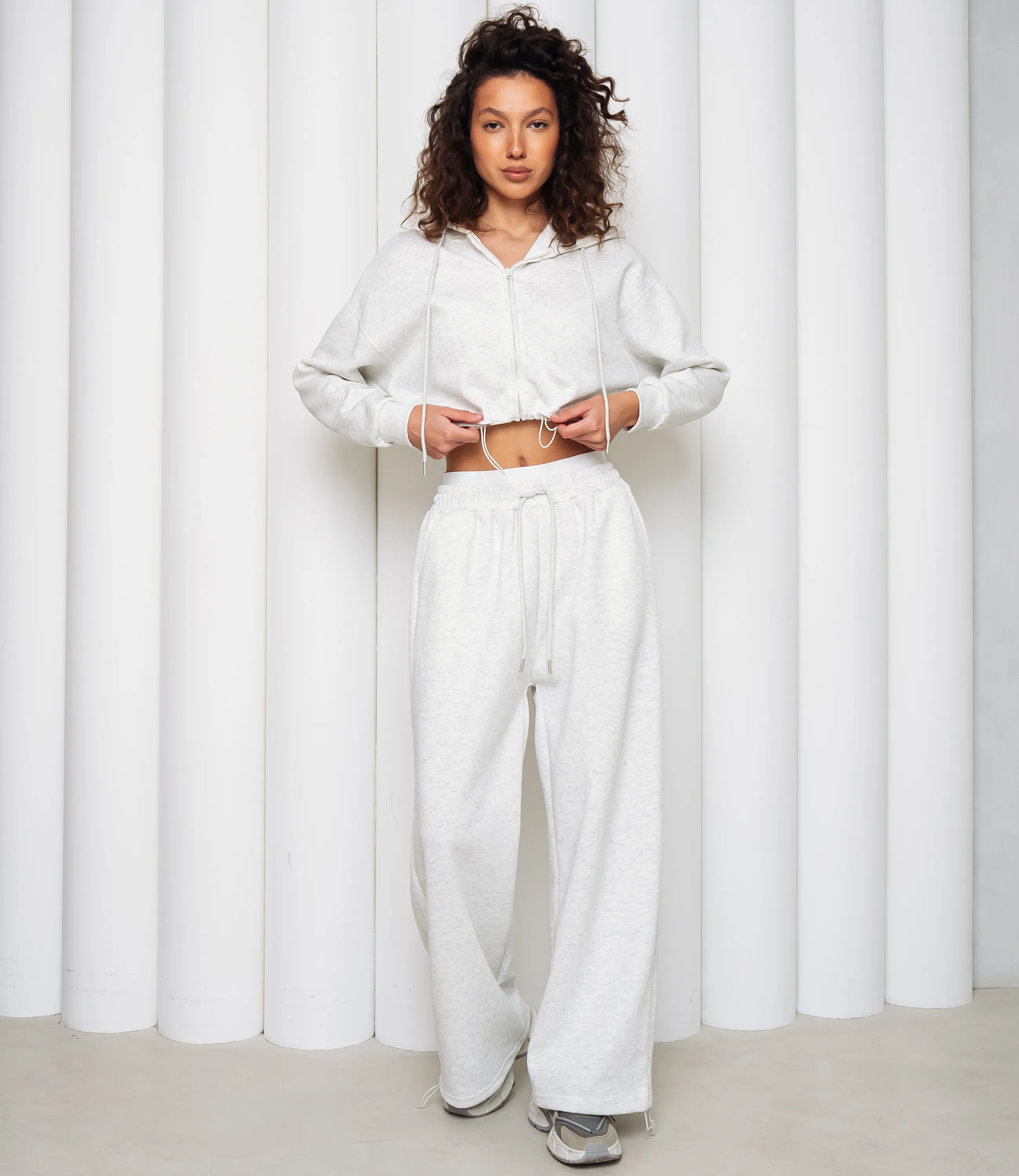 Спортивный костюм #КТ6001 (7), светло-серый меланж - фото 4