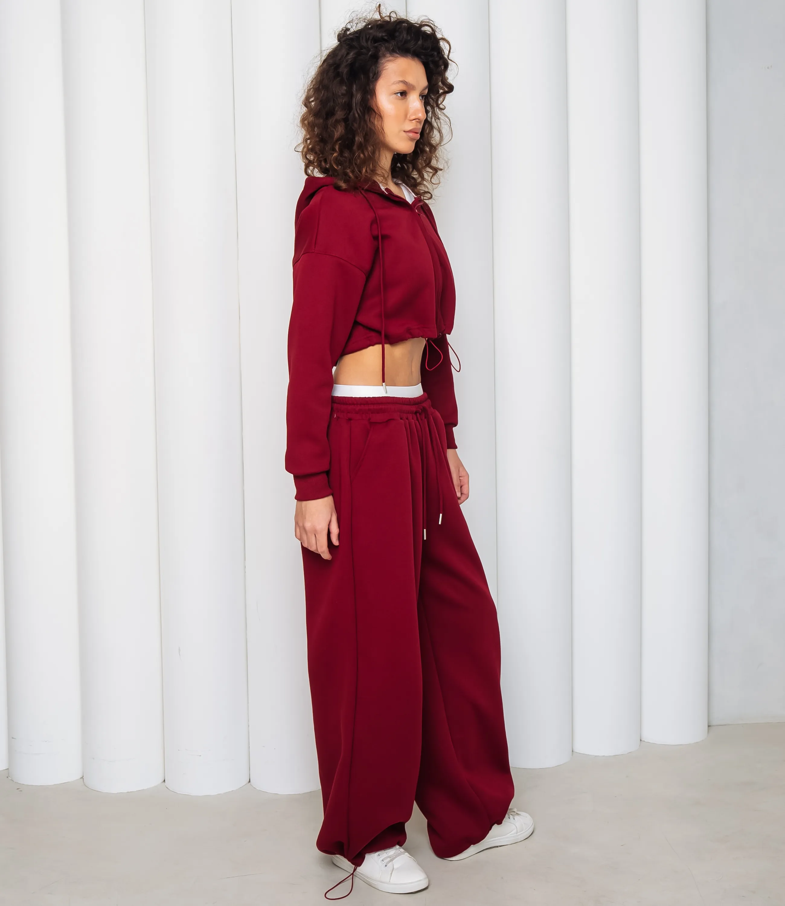 Спортивный костюм #КТ6001 (7), бордовый - фото 2