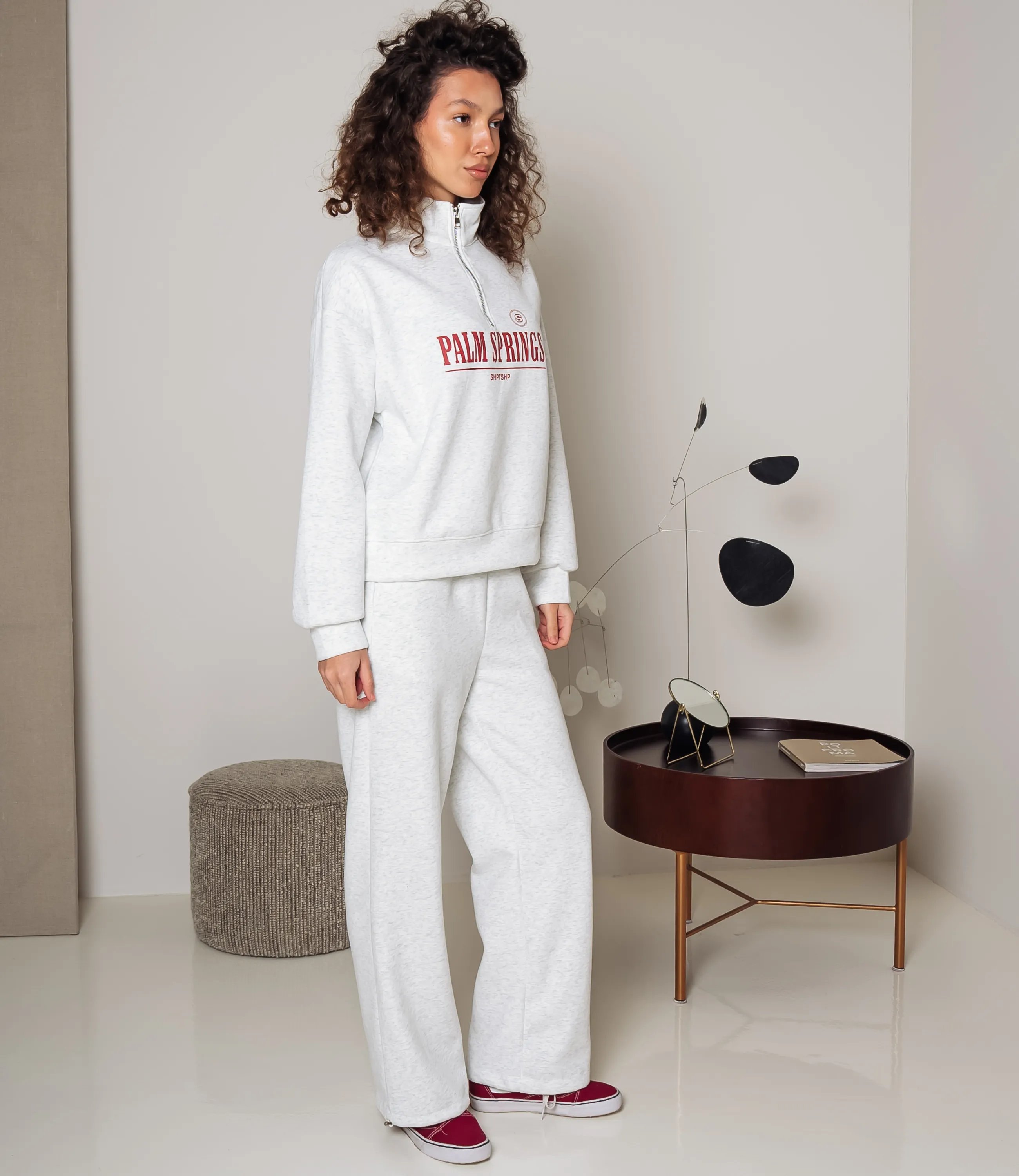 Спортивный костюм #КТ8778, светло-серый меланж - фото 2