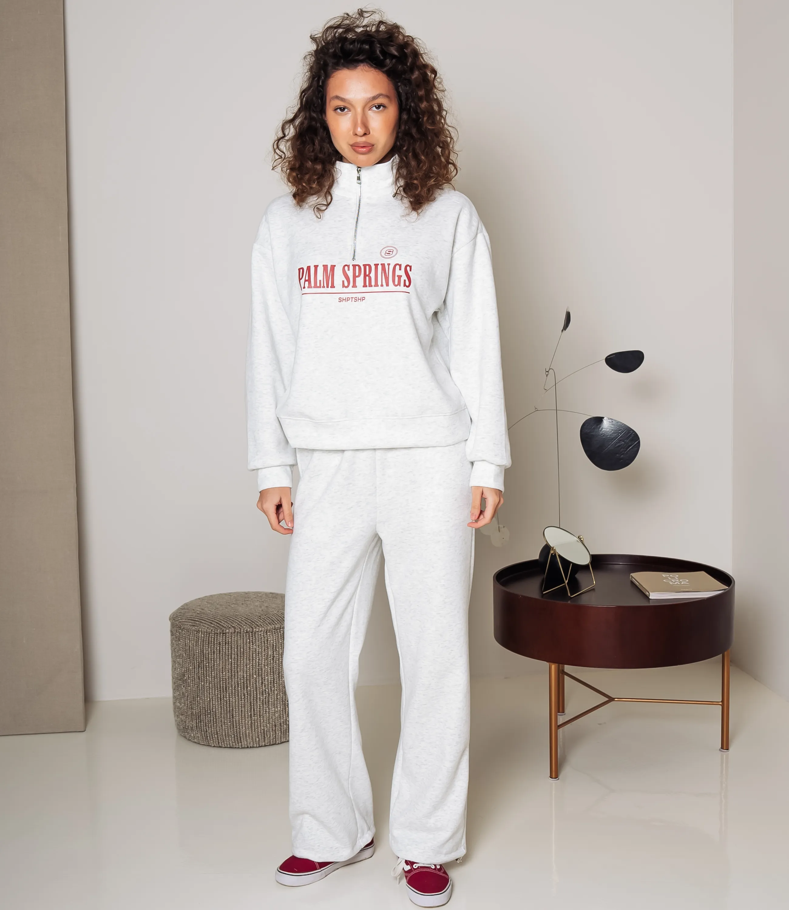 Спортивный костюм #КТ8778, светло-серый меланж - фото 4