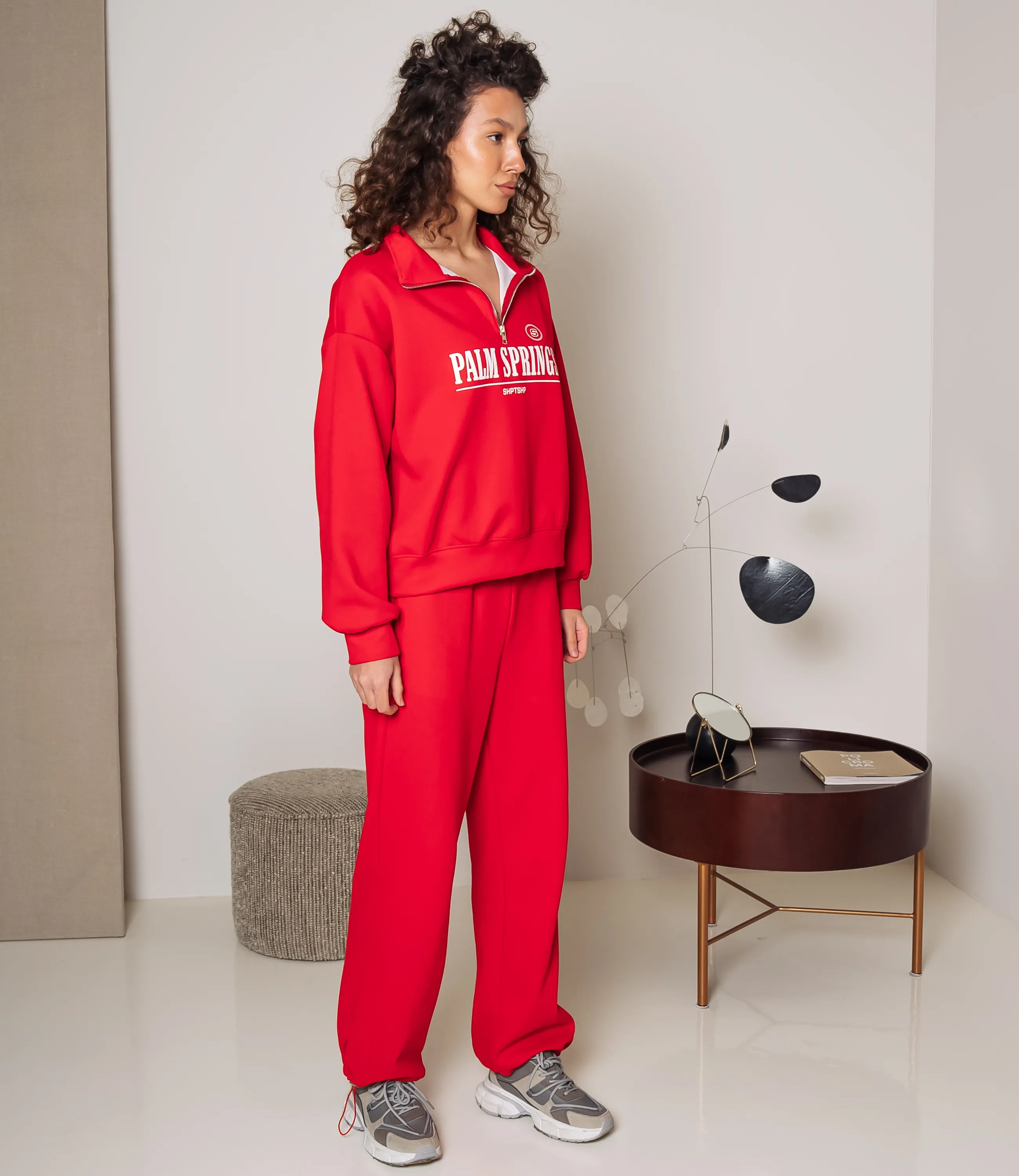 Спортивный костюм #КТ8778, красный - фото 2