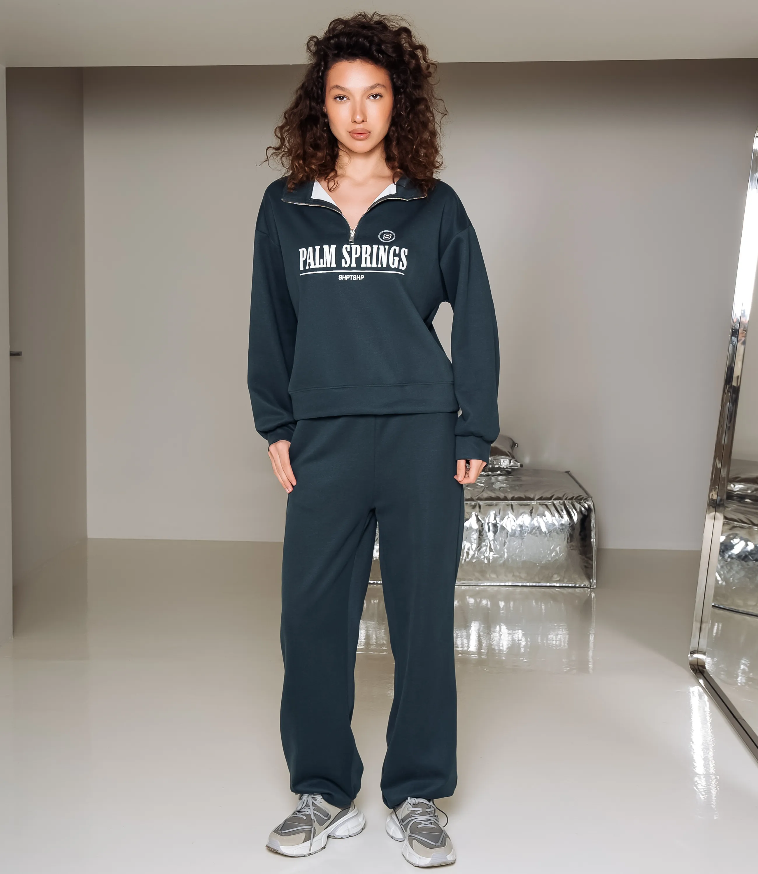 Спортивный костюм #КТ8778, морская волна - фото 1