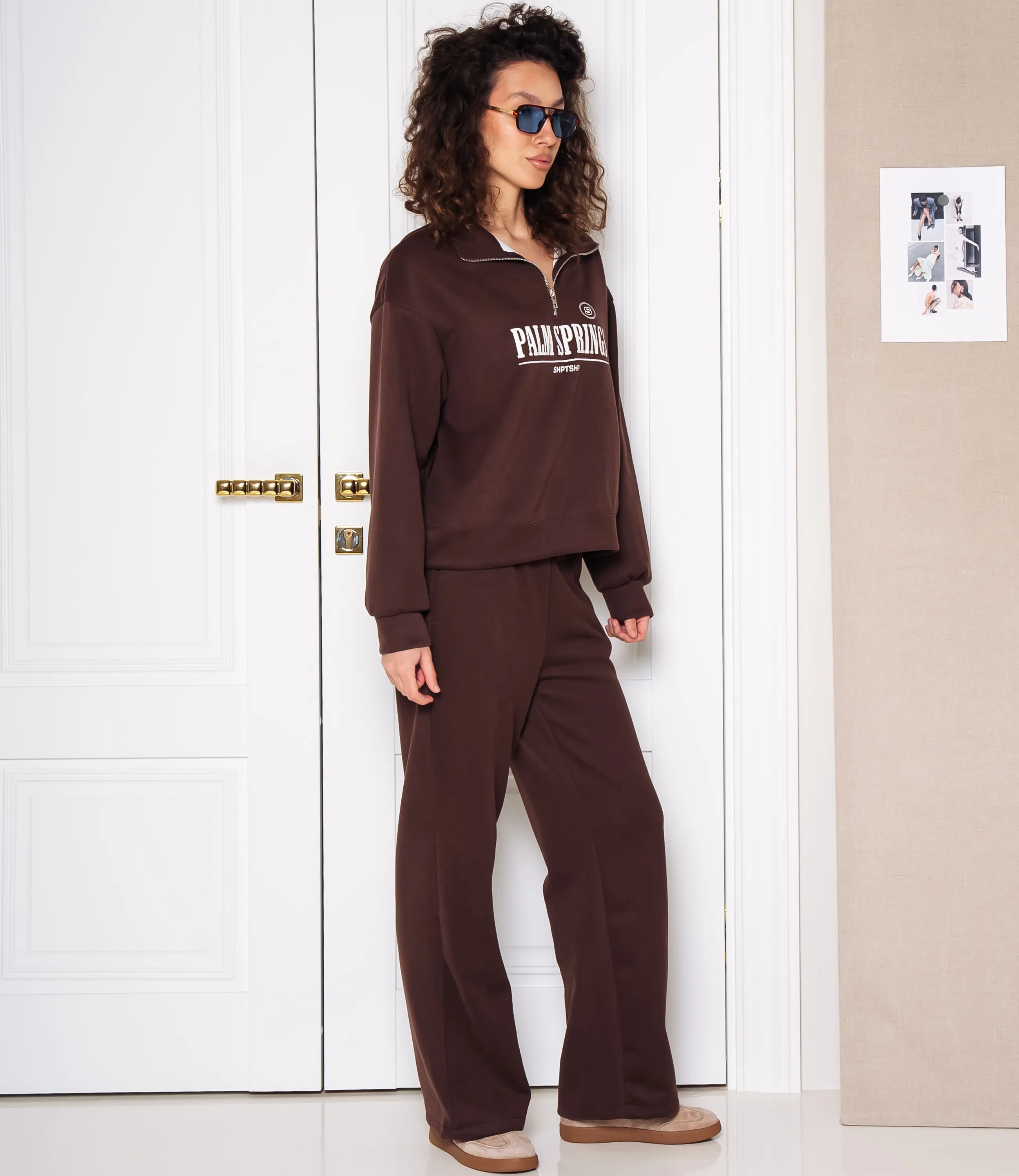 Спортивный костюм #КТ8778, шоколадный - фото 2