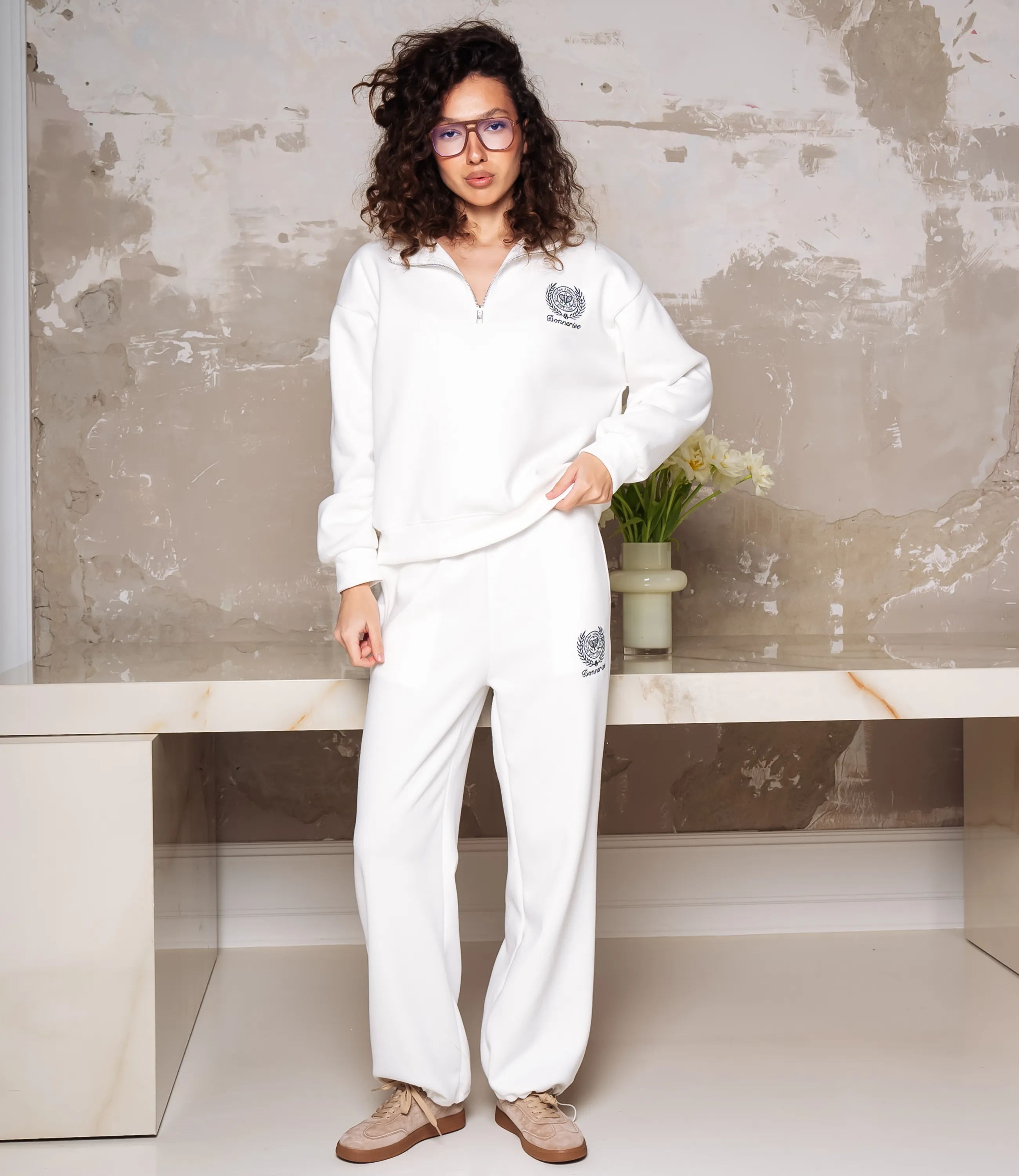 Спортивный костюм #КТ23710, белый - фото 4