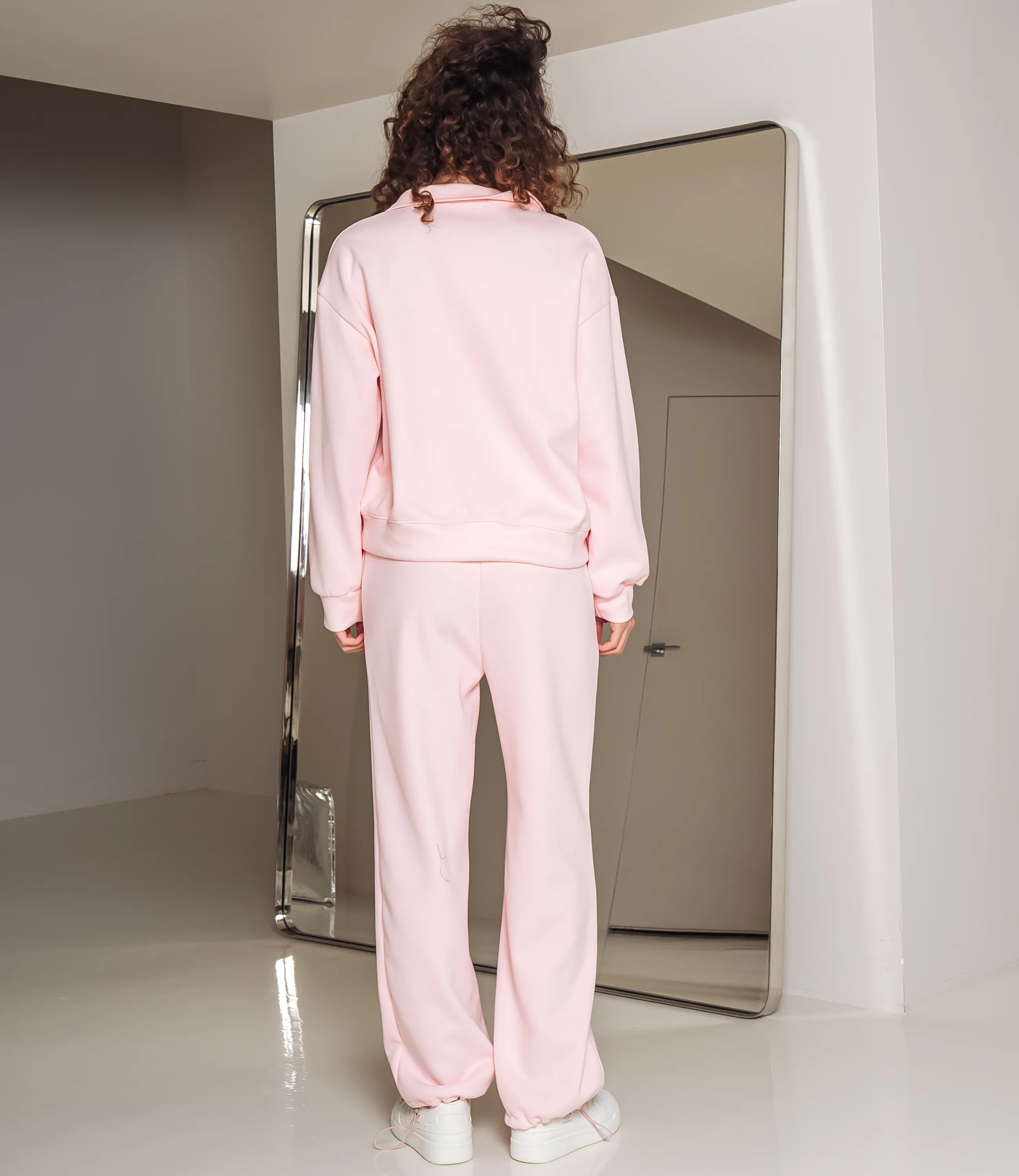 Спортивный костюм #КТ23710, светло-розовый - фото 3