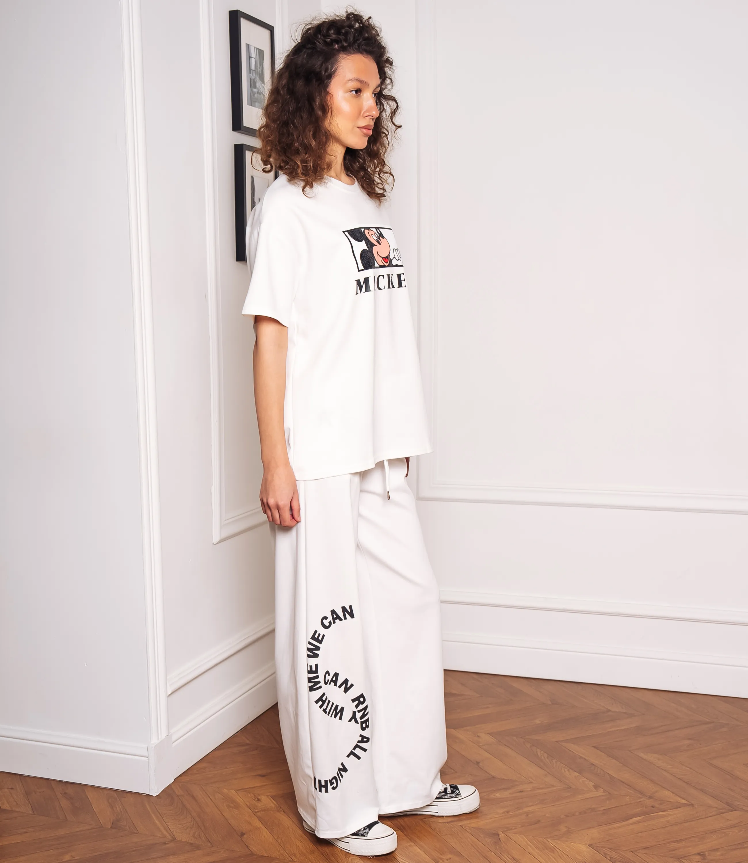 Спортивный костюм #КТ2653, белый - фото 2