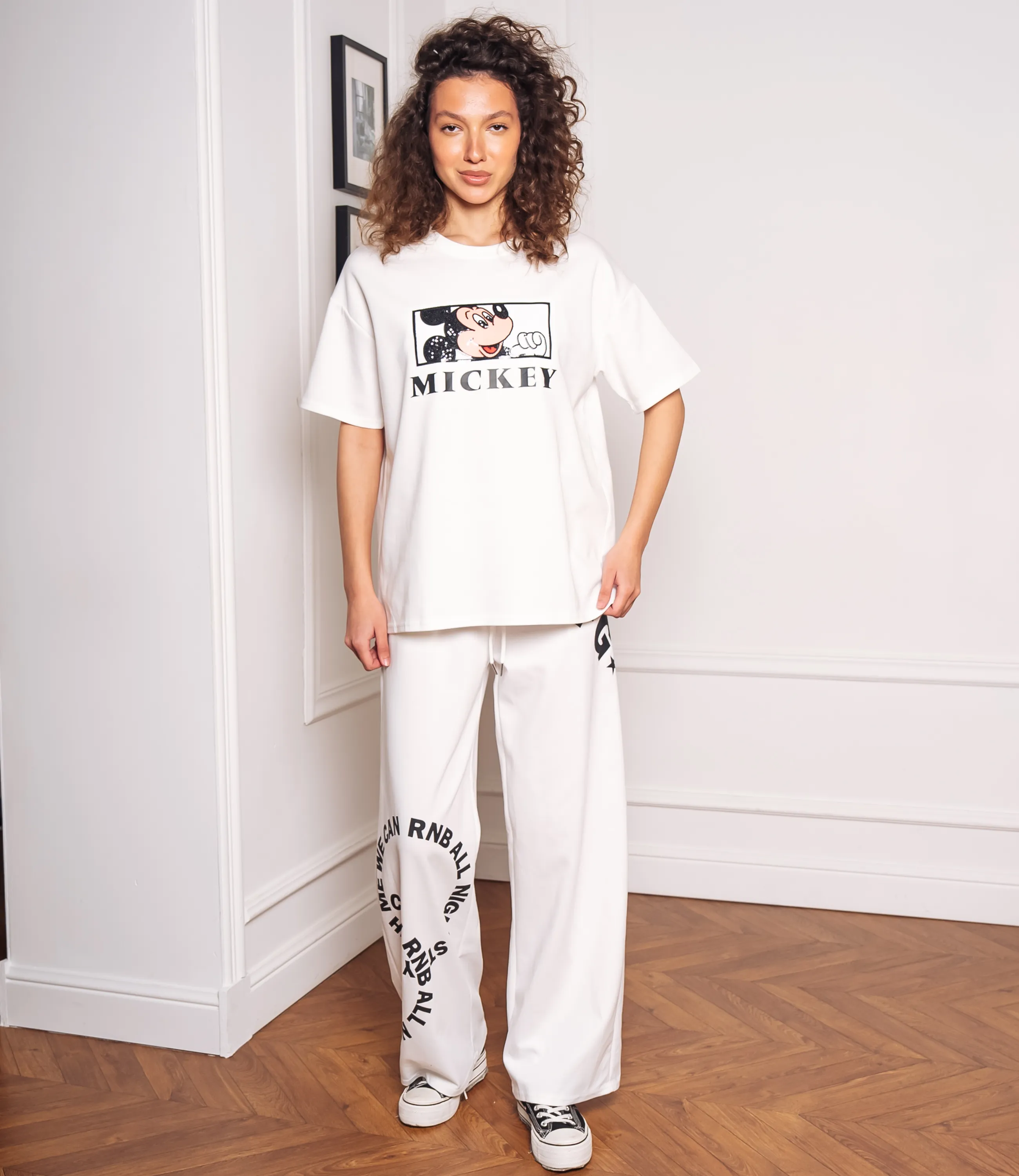 Спортивный костюм #КТ2653, белый - фото 4