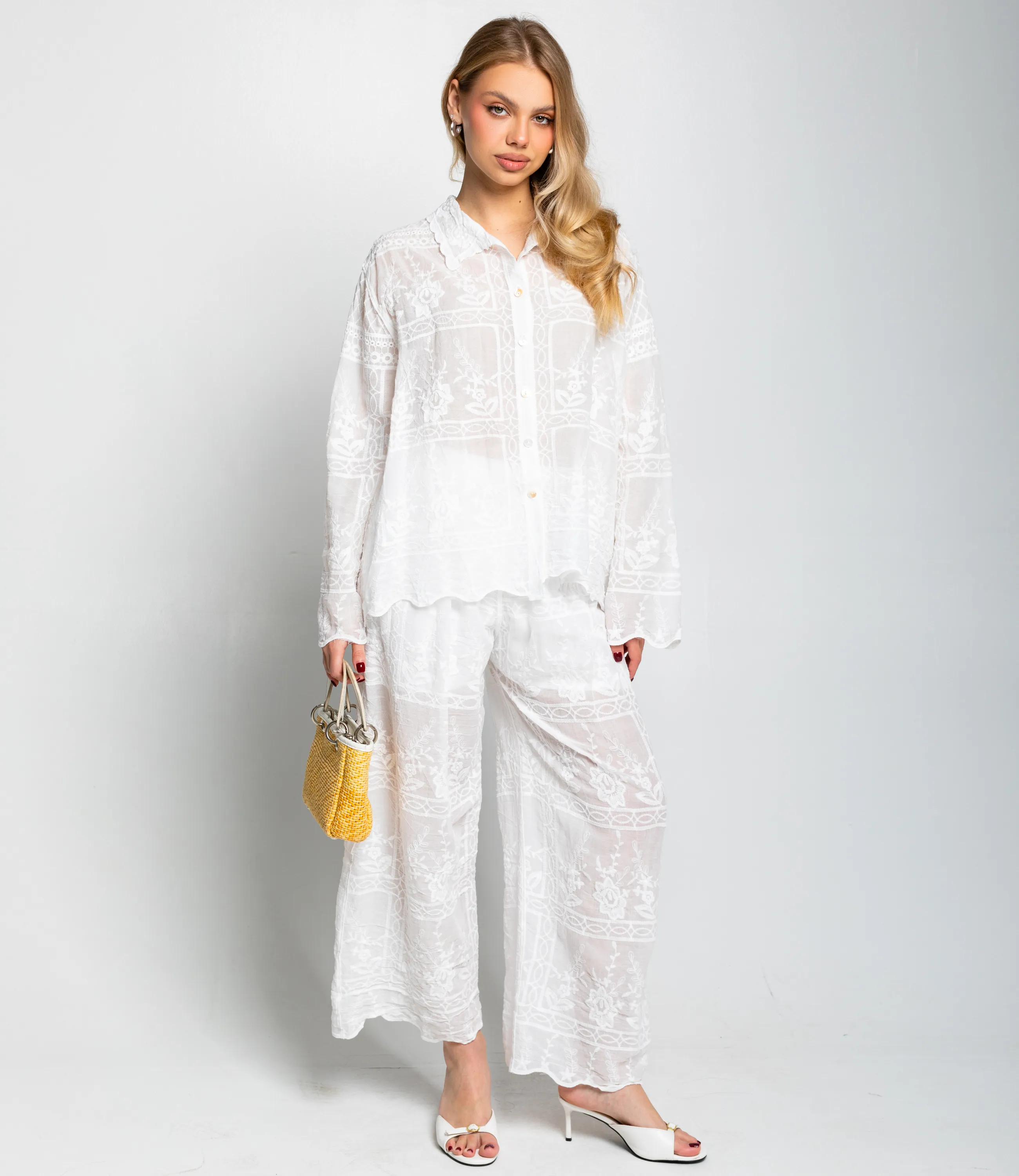 Костюм #КТ2003 (2), белый - фото 1