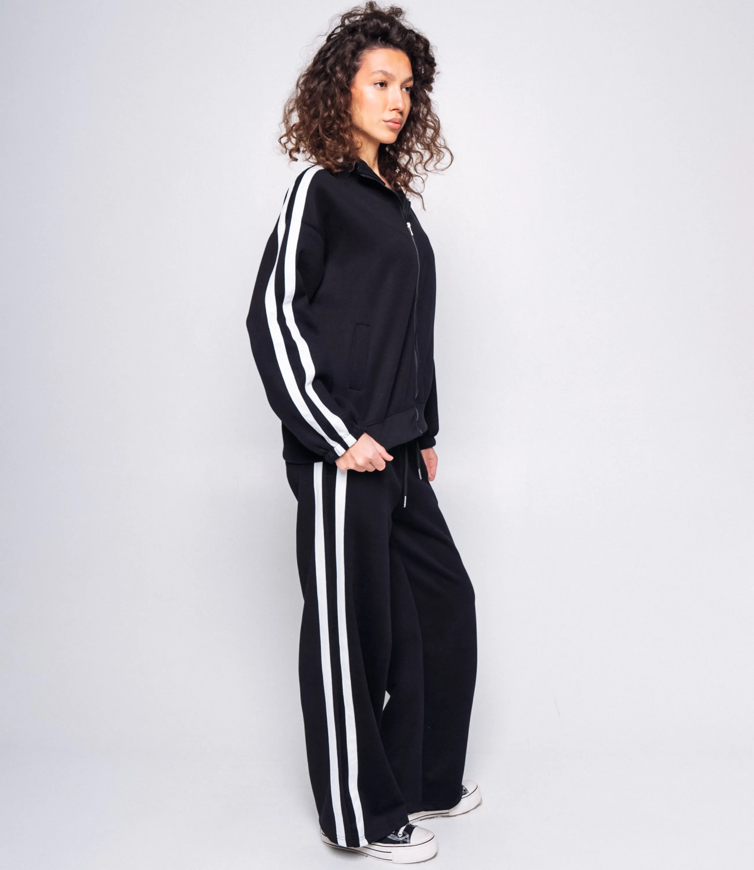 Спортивный костюм #КТ8771 (1), чёрный - фото 2