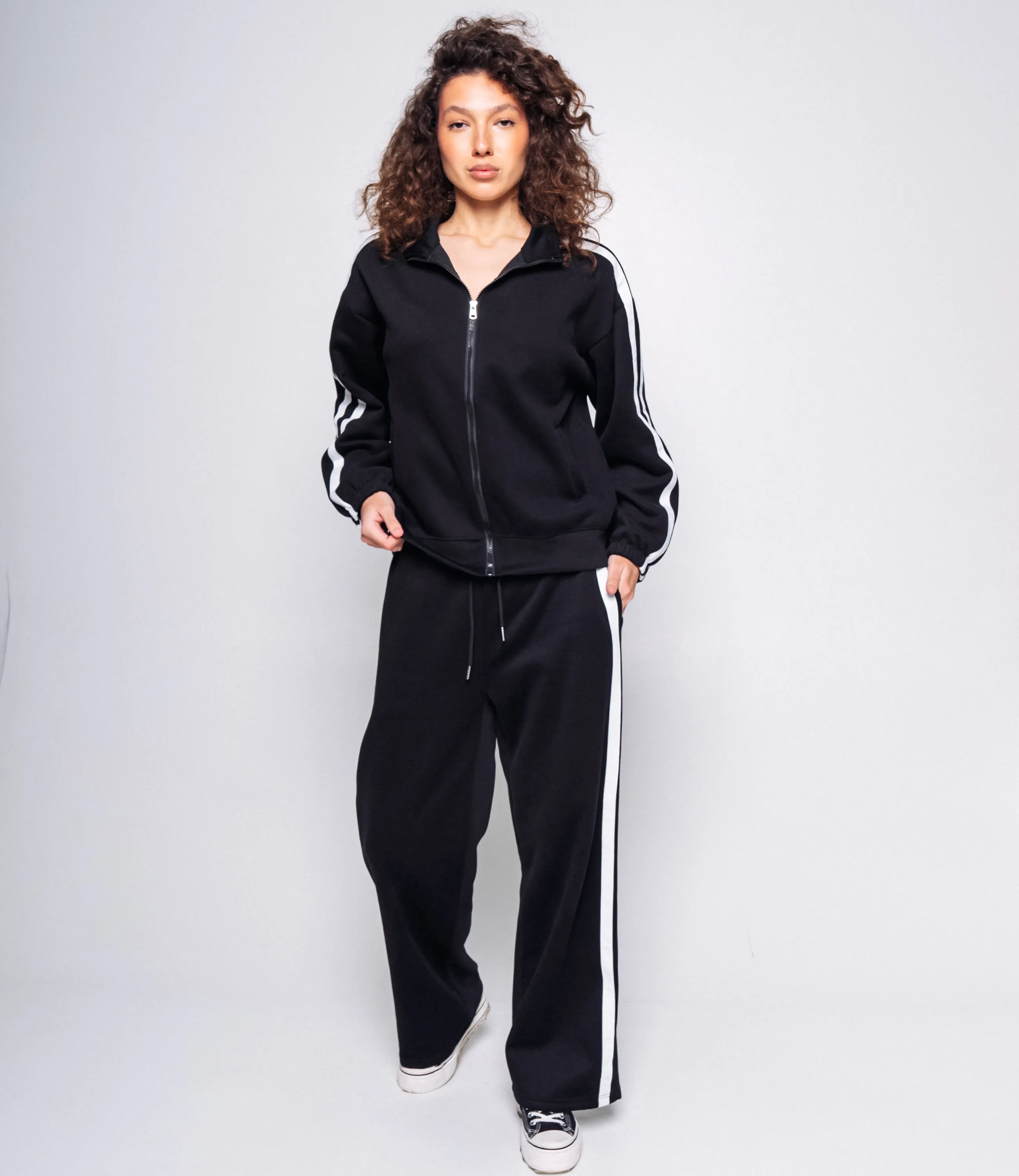 Спортивный костюм #КТ8771 (1), чёрный - фото 4