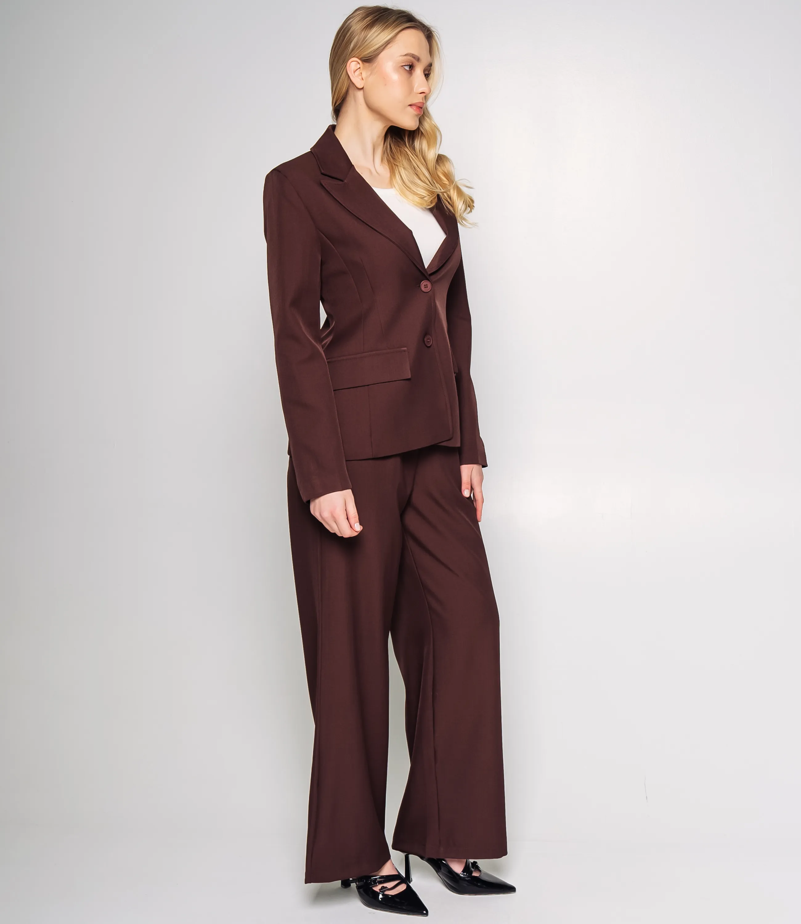 Костюм #КТ8665, шоколадный - фото 2