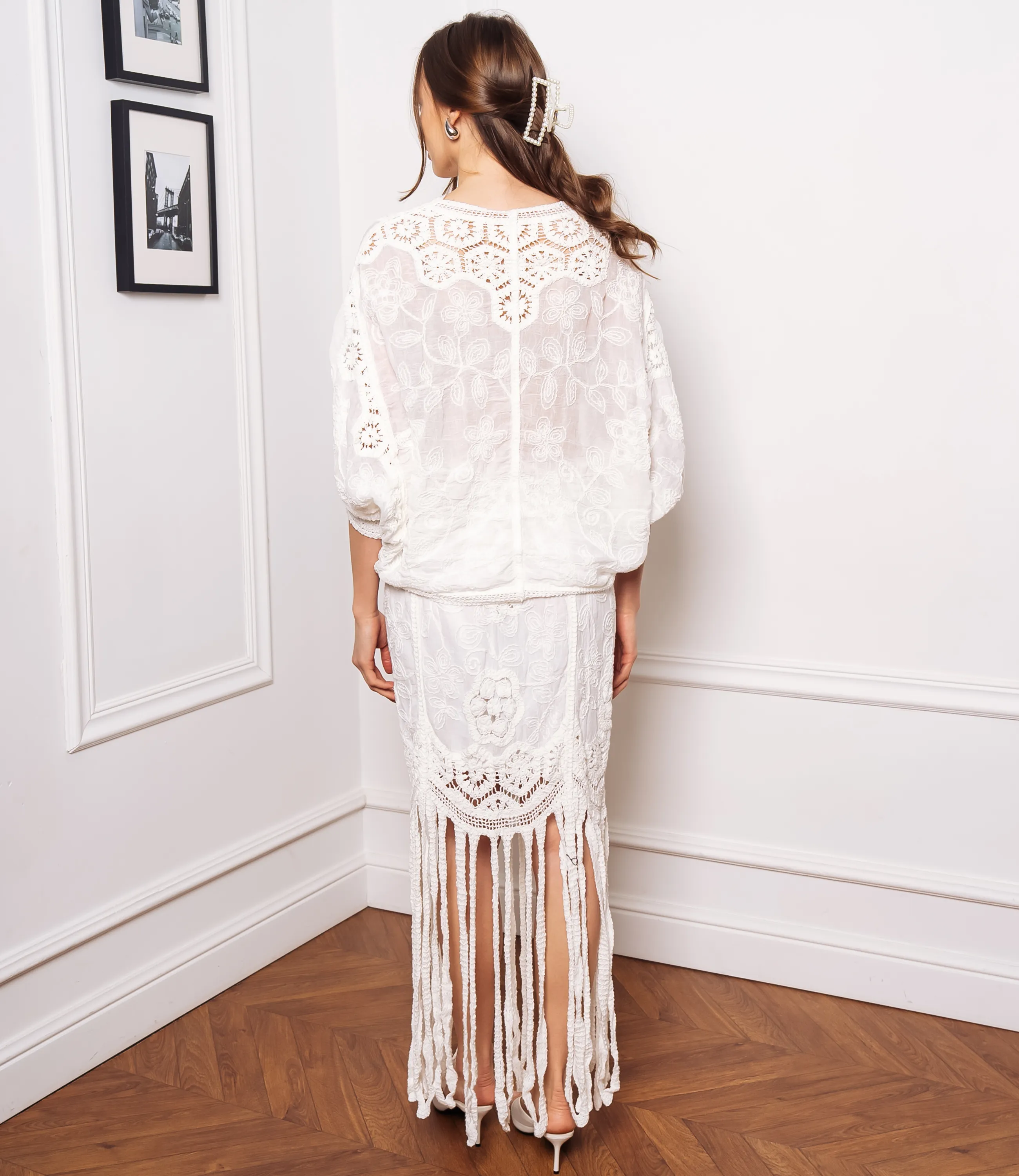 Костюм #КТ6664, белый - фото 3