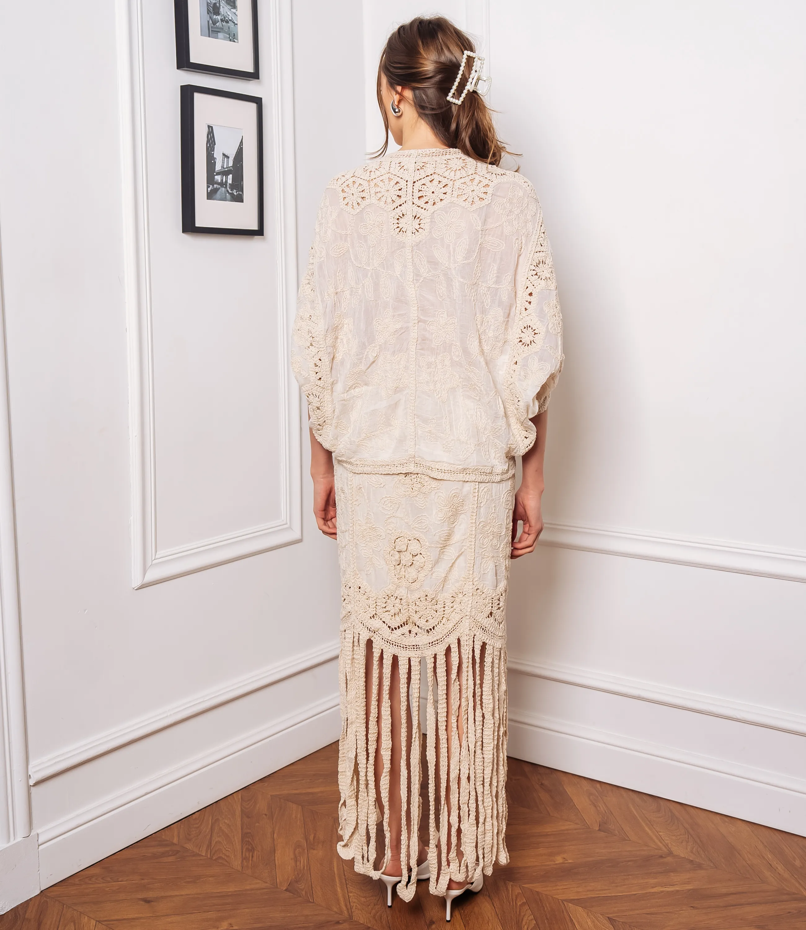 Костюм #КТ6664, бежевый - фото 3