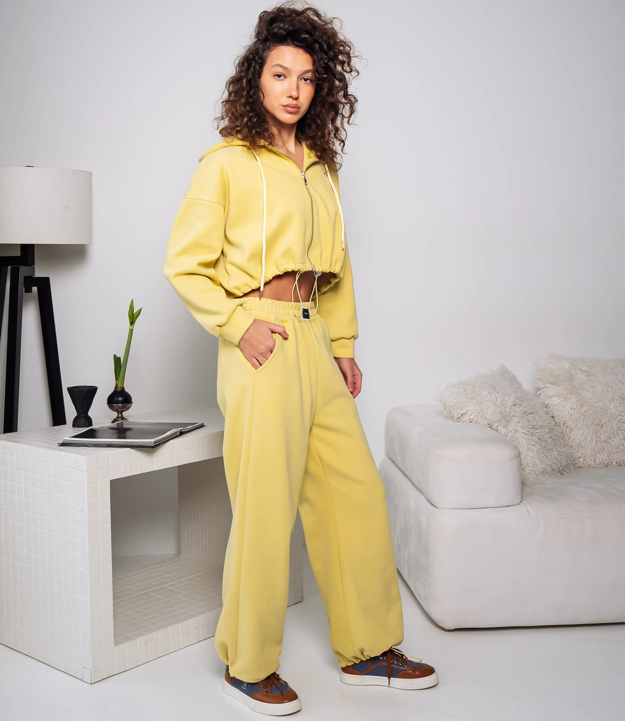 Спортивный костюм #КТ2909 (1), горчичный - фото 2