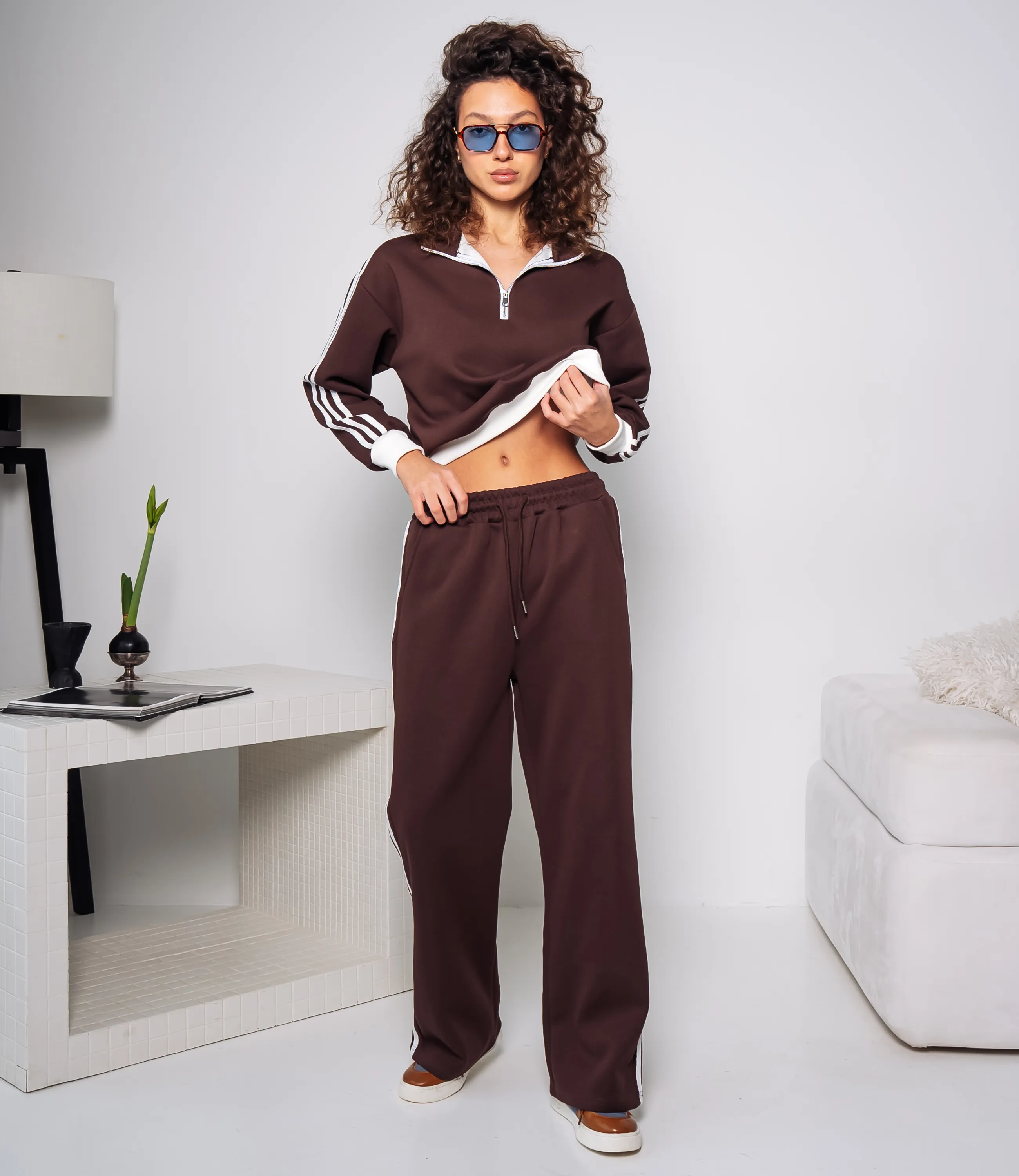 Спортивный костюм #КТ8008 (4), шоколадный - фото 4