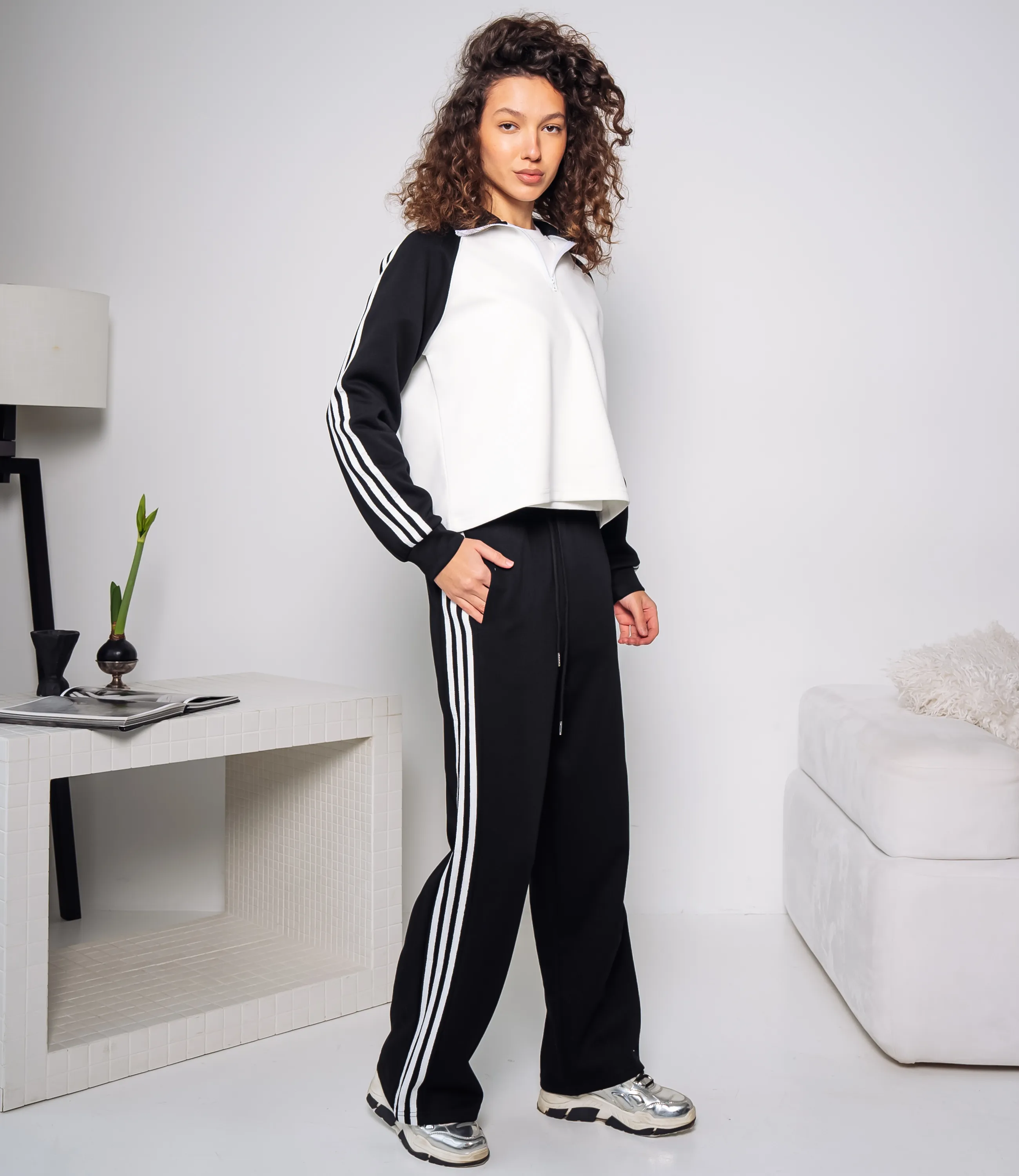 Спортивный костюм тройка #КТ9003 (6), чёрный - фото 2