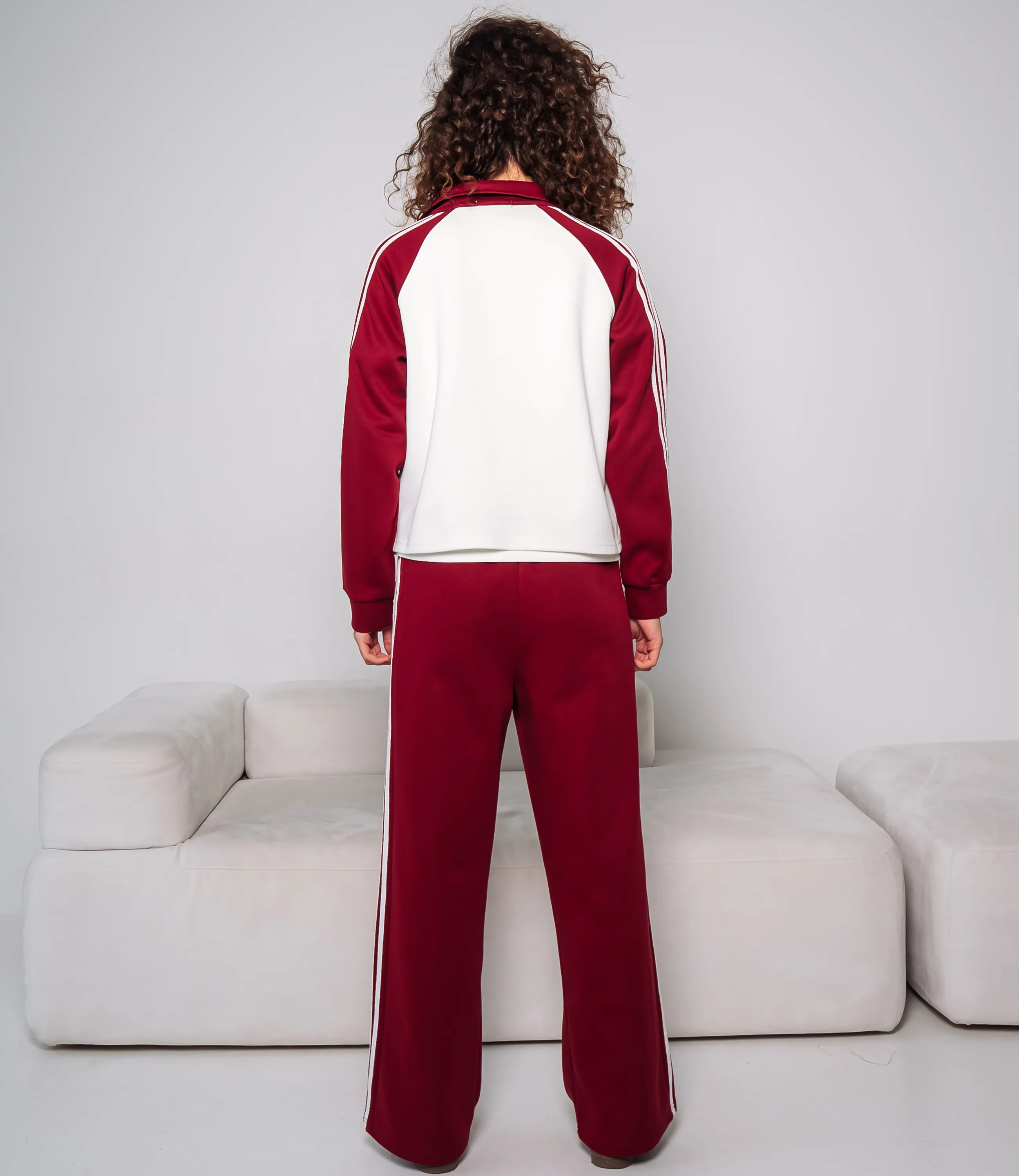 Спортивный костюм тройка #КТ9003 (6), бордовый - фото 3