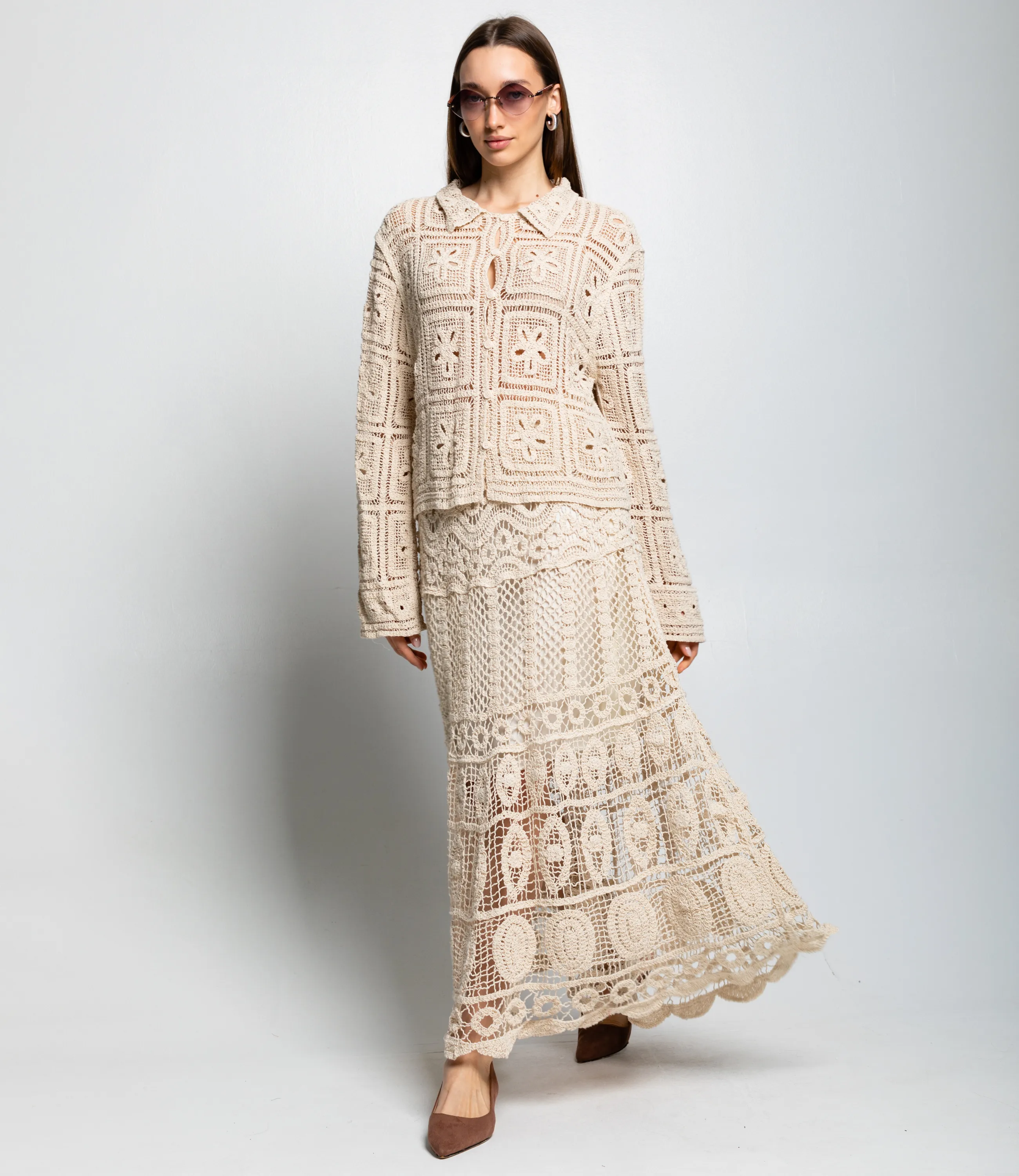 Костюм #КТ309 (5), бежевый - фото 2