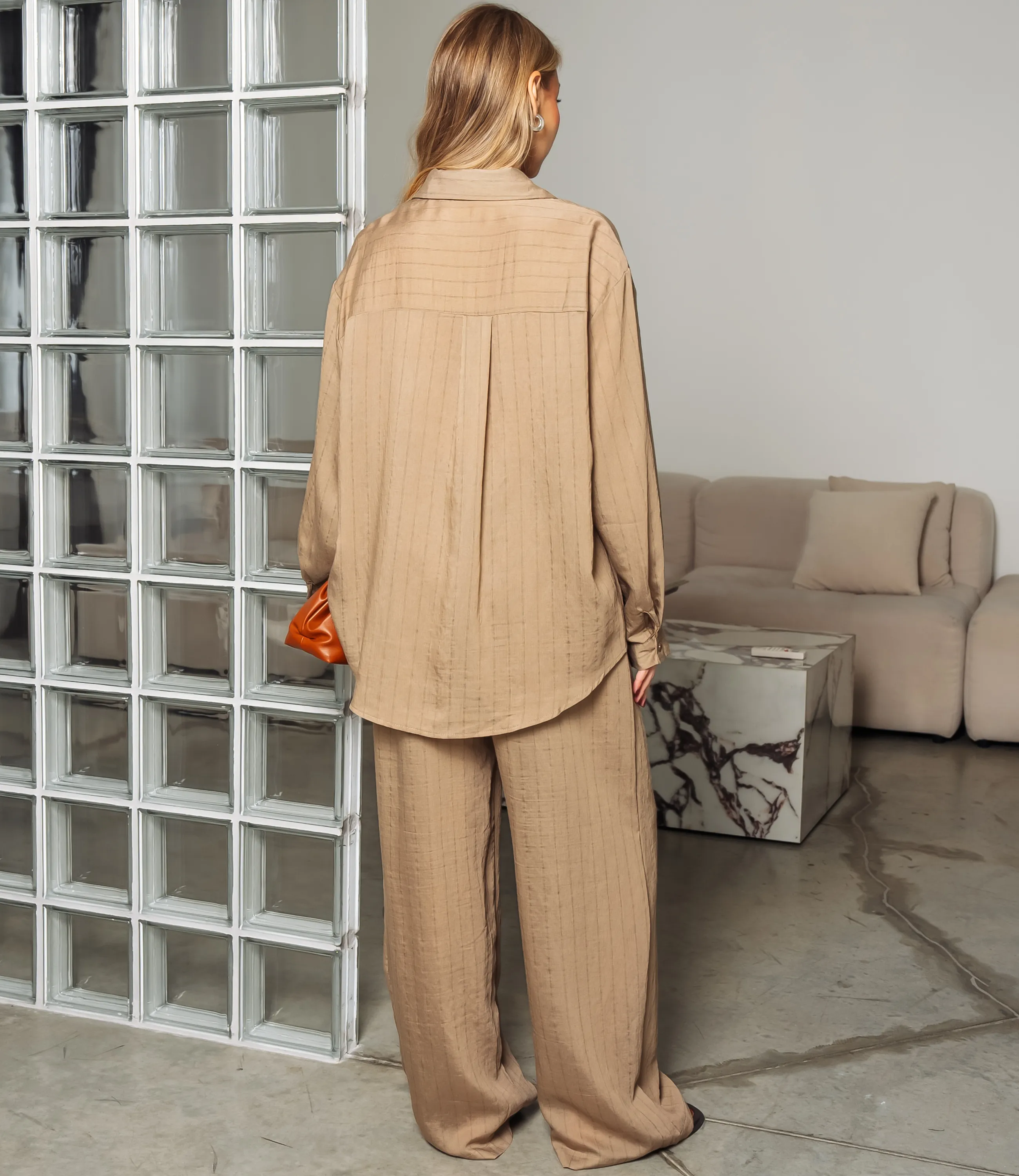 Костюм #КТ807 (6), тёмно-бежевый - фото 3