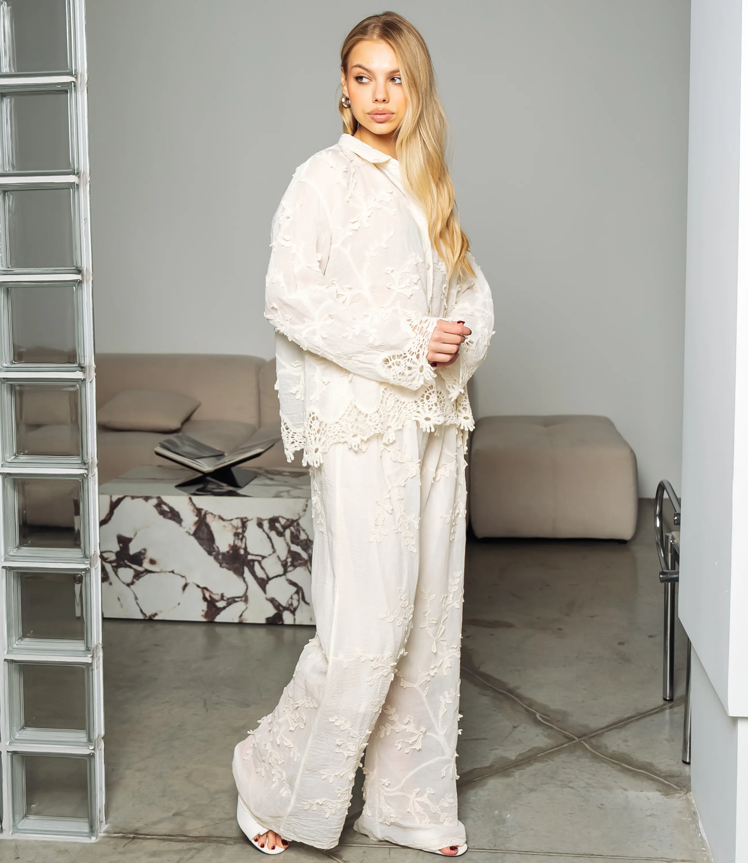 Костюм #КТ302 (8), светло-бежевый - фото 2