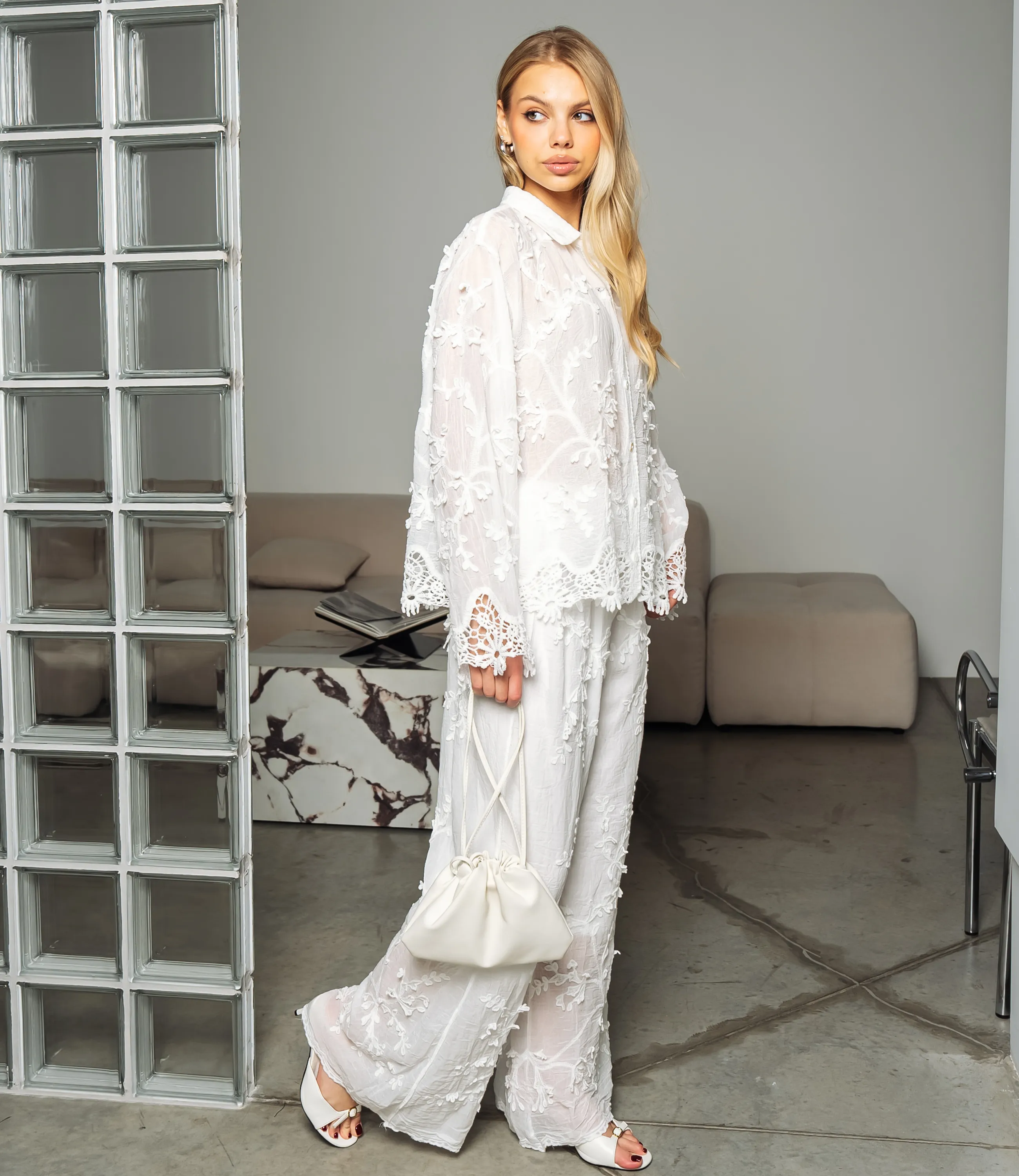 Костюм #КТ302 (8), белый - фото 2