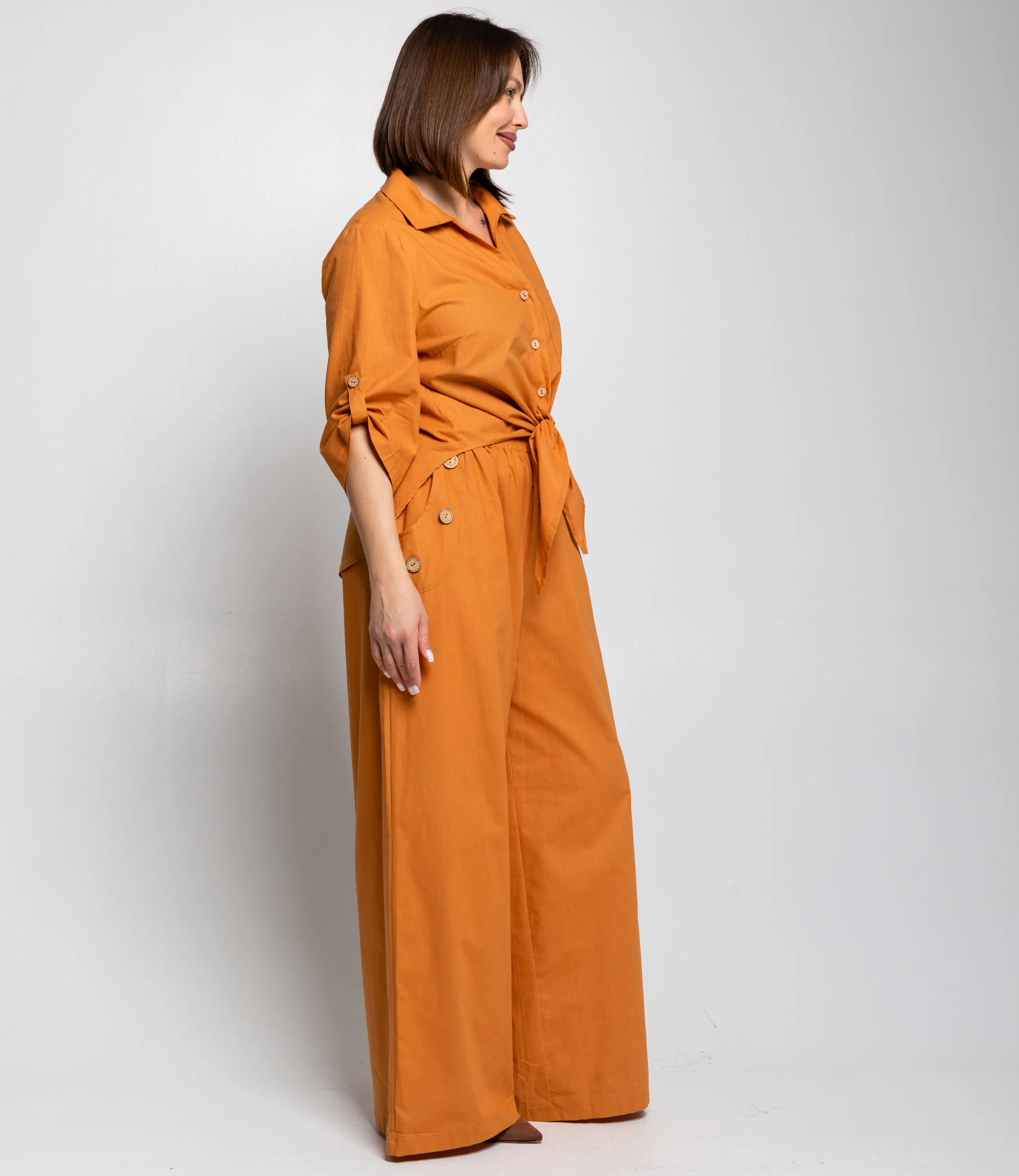 Костюм #ОКТ095013, терракотовый - фото 3