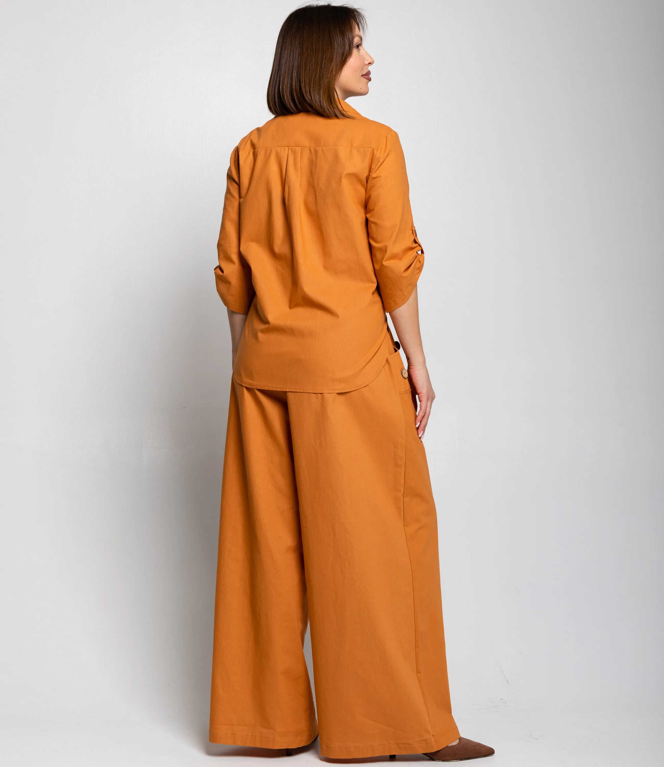 Костюм #ОКТ095013, терракотовый - фото 4